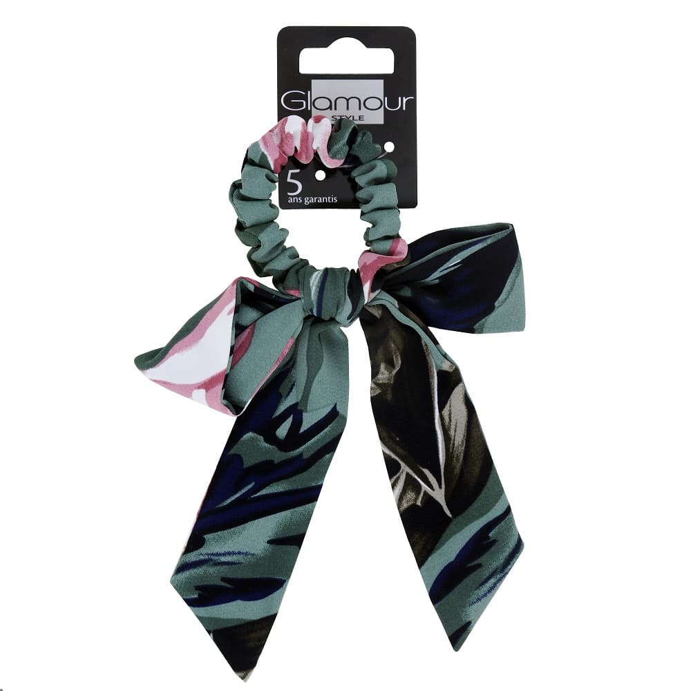 

Glamour Green Collection gumka do włosów z kwiatową kokardą