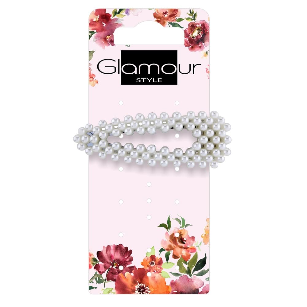 

Glamour Spinki do włosów z perełkami duża
