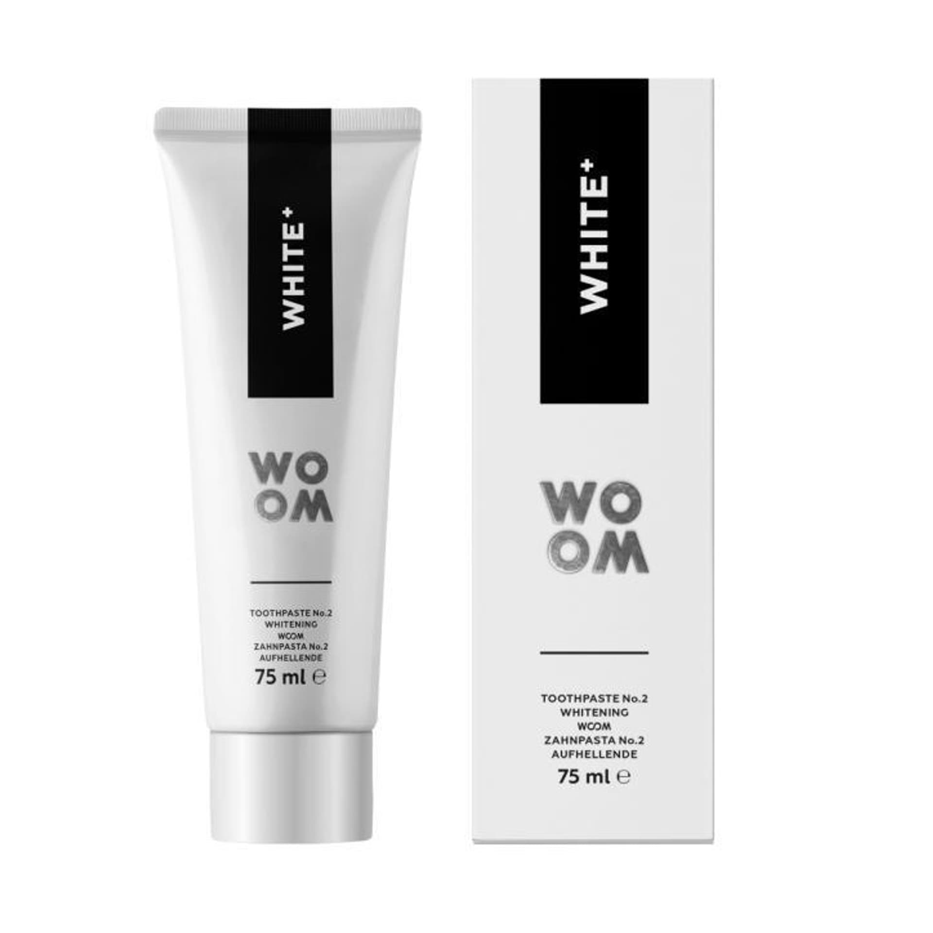 

Woom White+ wybielająca pasta do zębów odświeżająca oddech 75ml