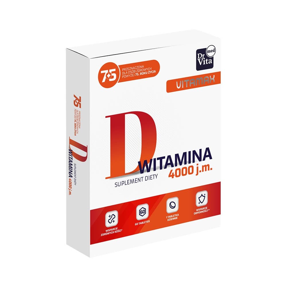 

Dr Vita Vitamax Witamina D 4.000 j.m suplement diety 60 tabletek