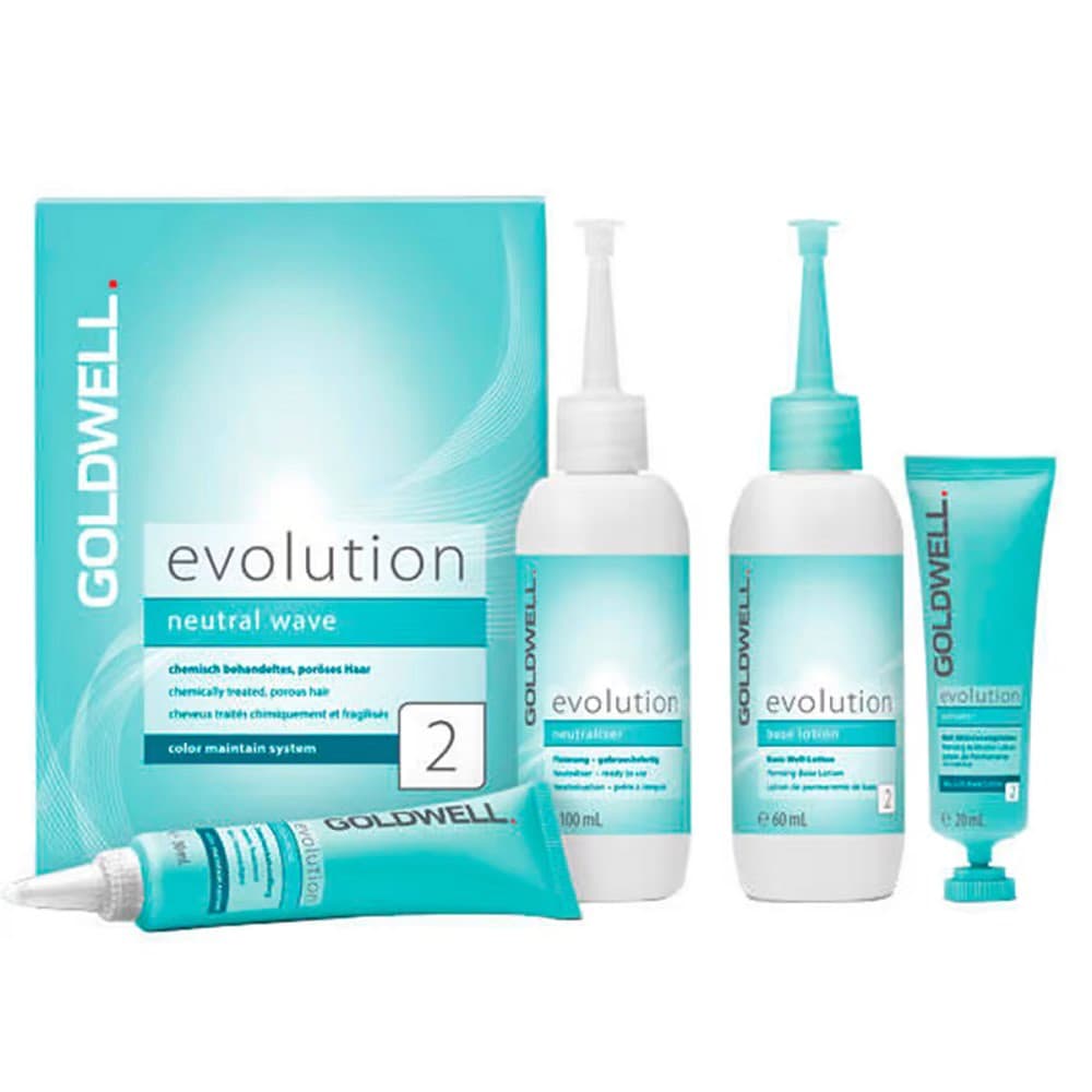 

Goldwell Zestaw Evolution Natural Wave Typ 2 zestaw do ondulacji lotion bazowy 60ml + lotion aktywujący 100ml + utrwalacz 20ml + kuracja pośrednia 30ml