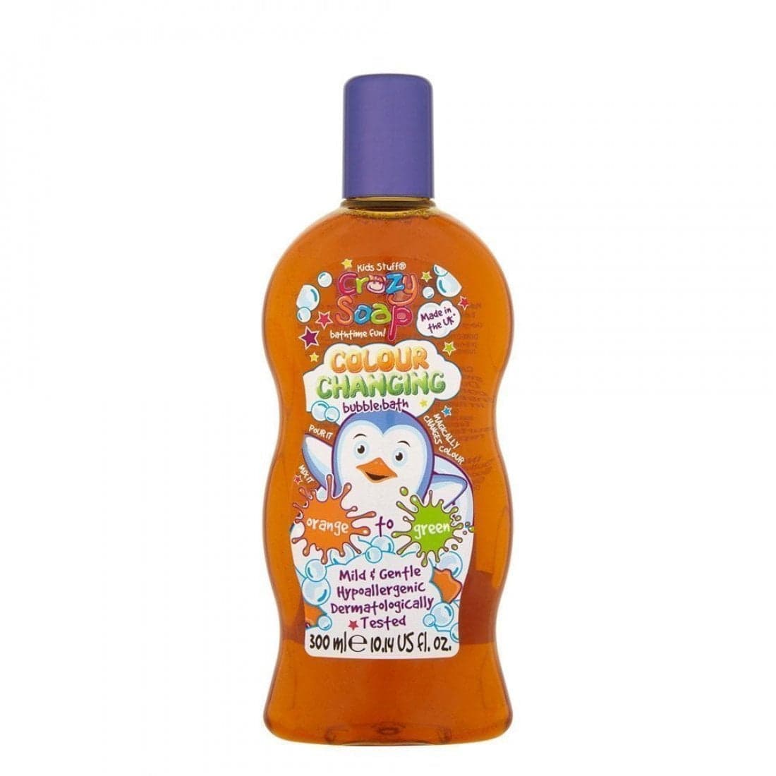 

Kids Stuff Crazy Colour Changing Bubble Bath magiczny płyn do kąpieli zmieniający kolor wody z pomarańczowej na zieloną 300ml