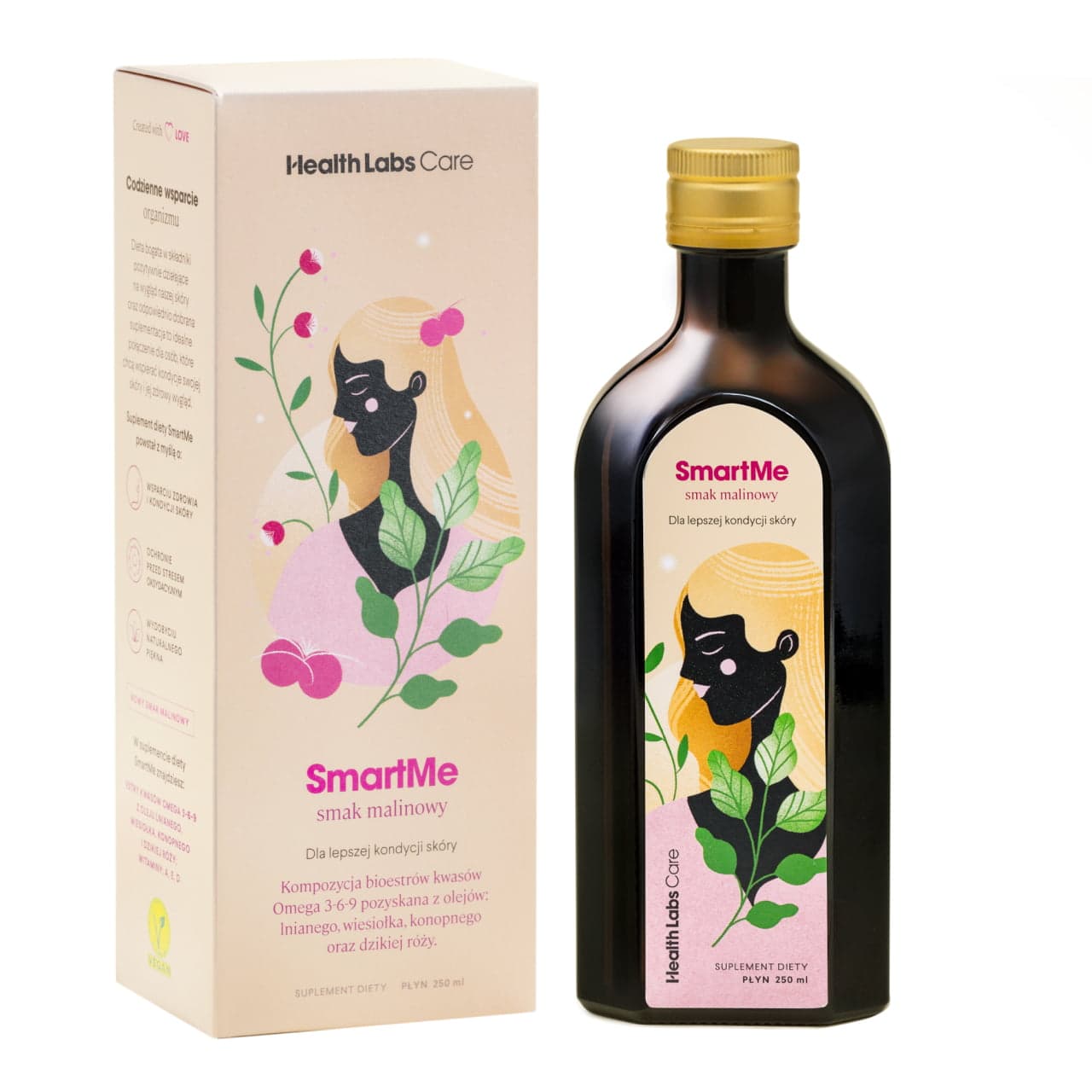 

HealthLabs SmartMe suplement diety poprawiający kondycję skóry Malina 250ml