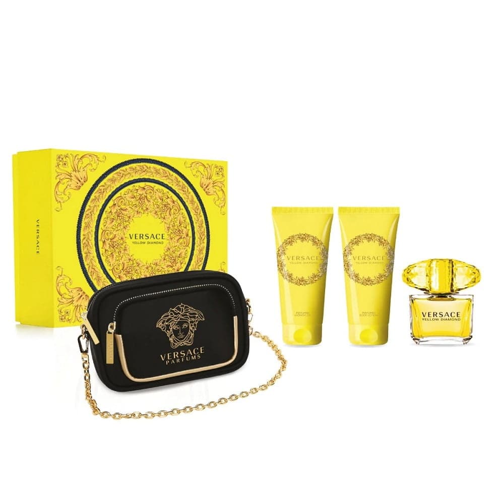 

Versace Yellow Diamond zestaw EDT 90ml + balsam do ciała 100ml + żel pod prysznic 100ml + torebka(W)