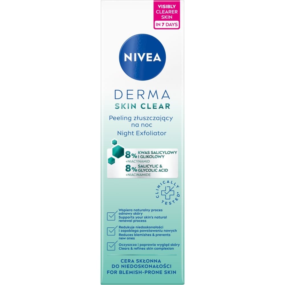 

Nivea Derma Skin Clear peeling złuszczający na noc 40ml