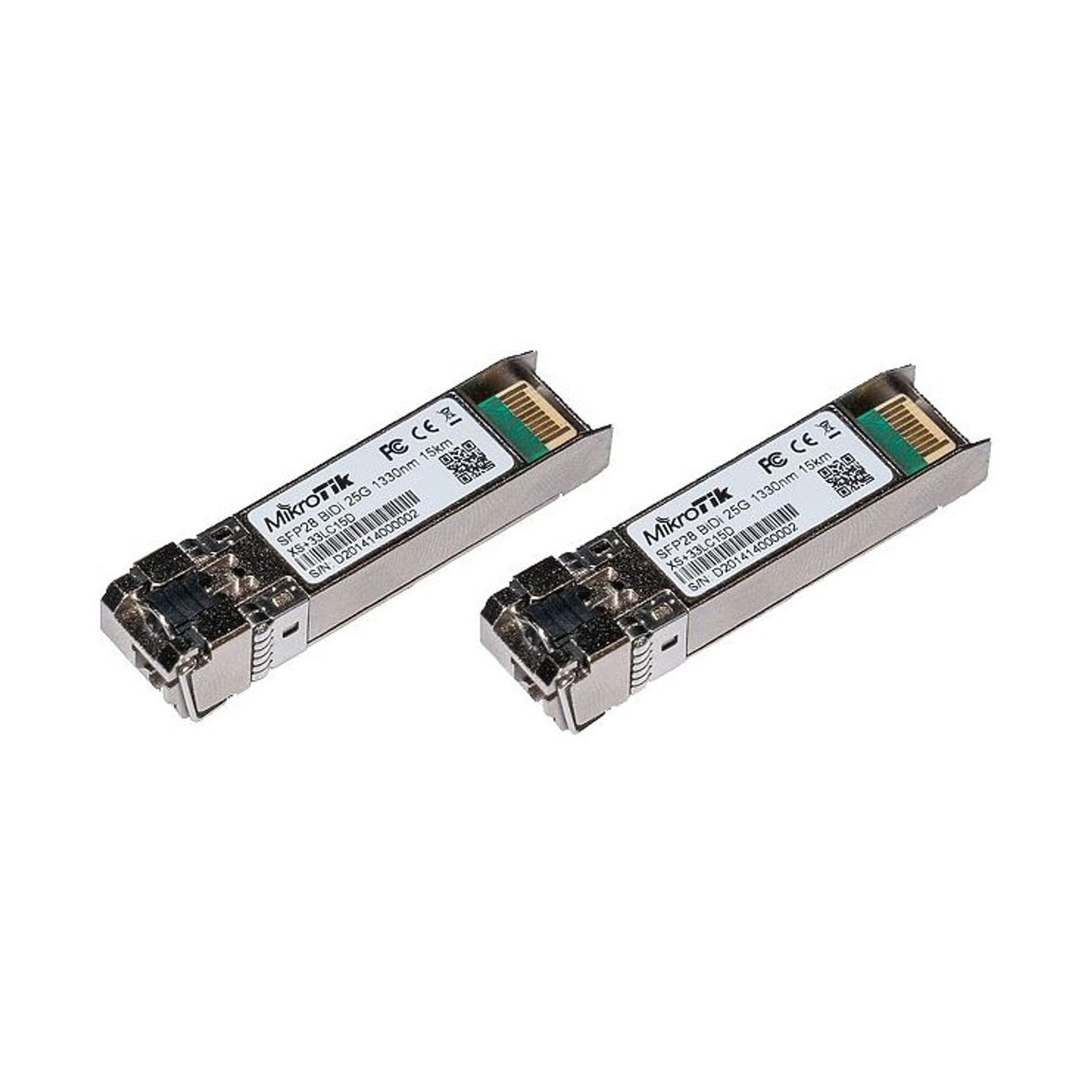 

MIKROTIK XS+2733LC15D SFP/SFP+/SFP28 MODULE 1/10/25G SINGLE MODE 15KM 1270NM + 1330NM