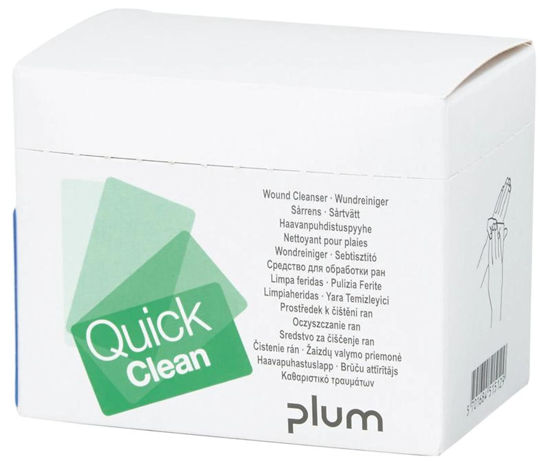 

Czyścik do ran QuickClean Pudełko z 20 szt.