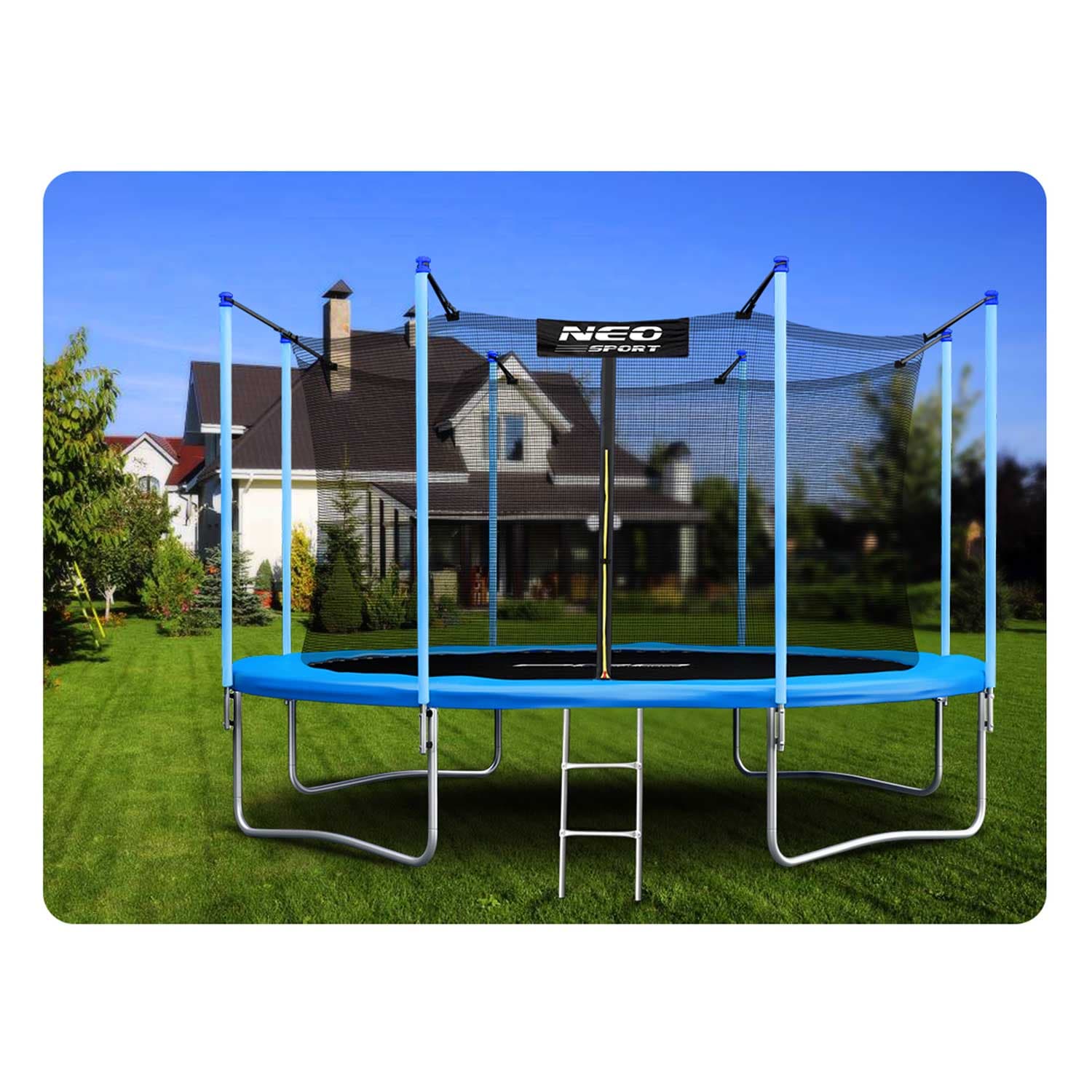 

Trampolina ogrodowa 14ft/435cm z siatką wewnętrzną i drabinką Neo-Sport