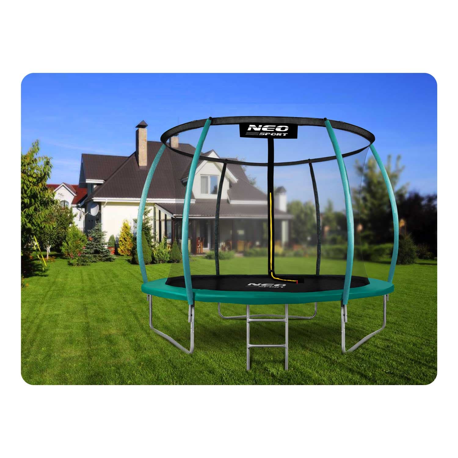 

Trampolina ogrodowa profilowana 10ft/312cmz siatką wewnętrzną Neo-Sport