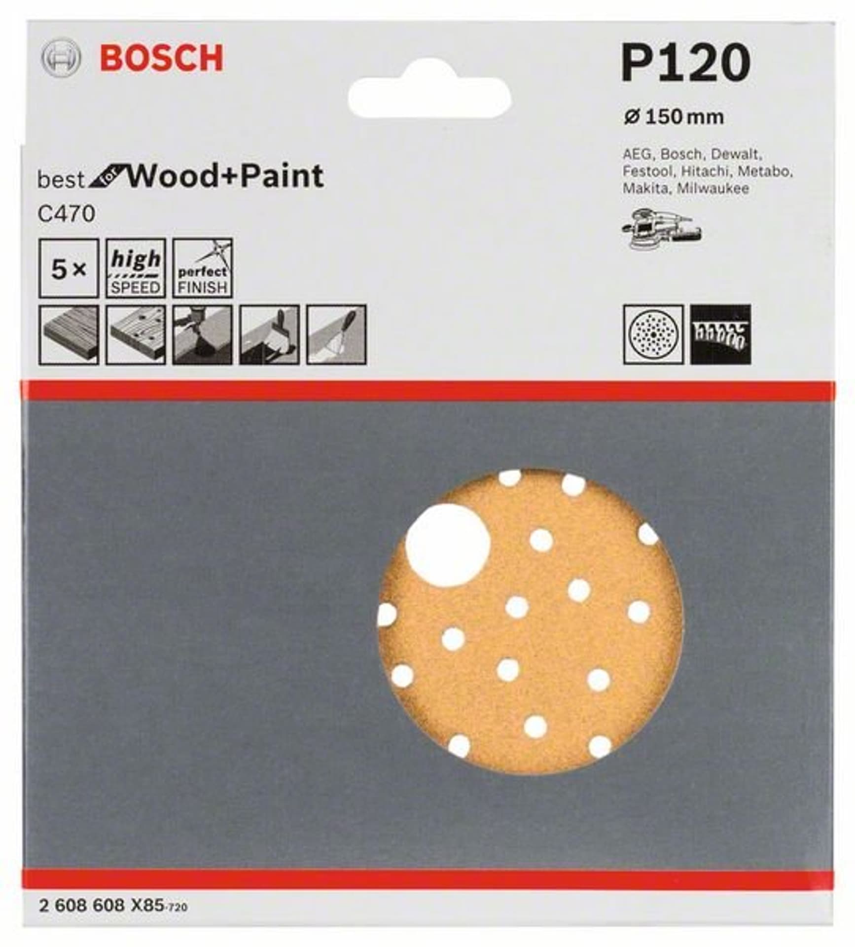

KRĄŻEK PRZYCZEPNY 150MM C470 G120 PERFOROWANY