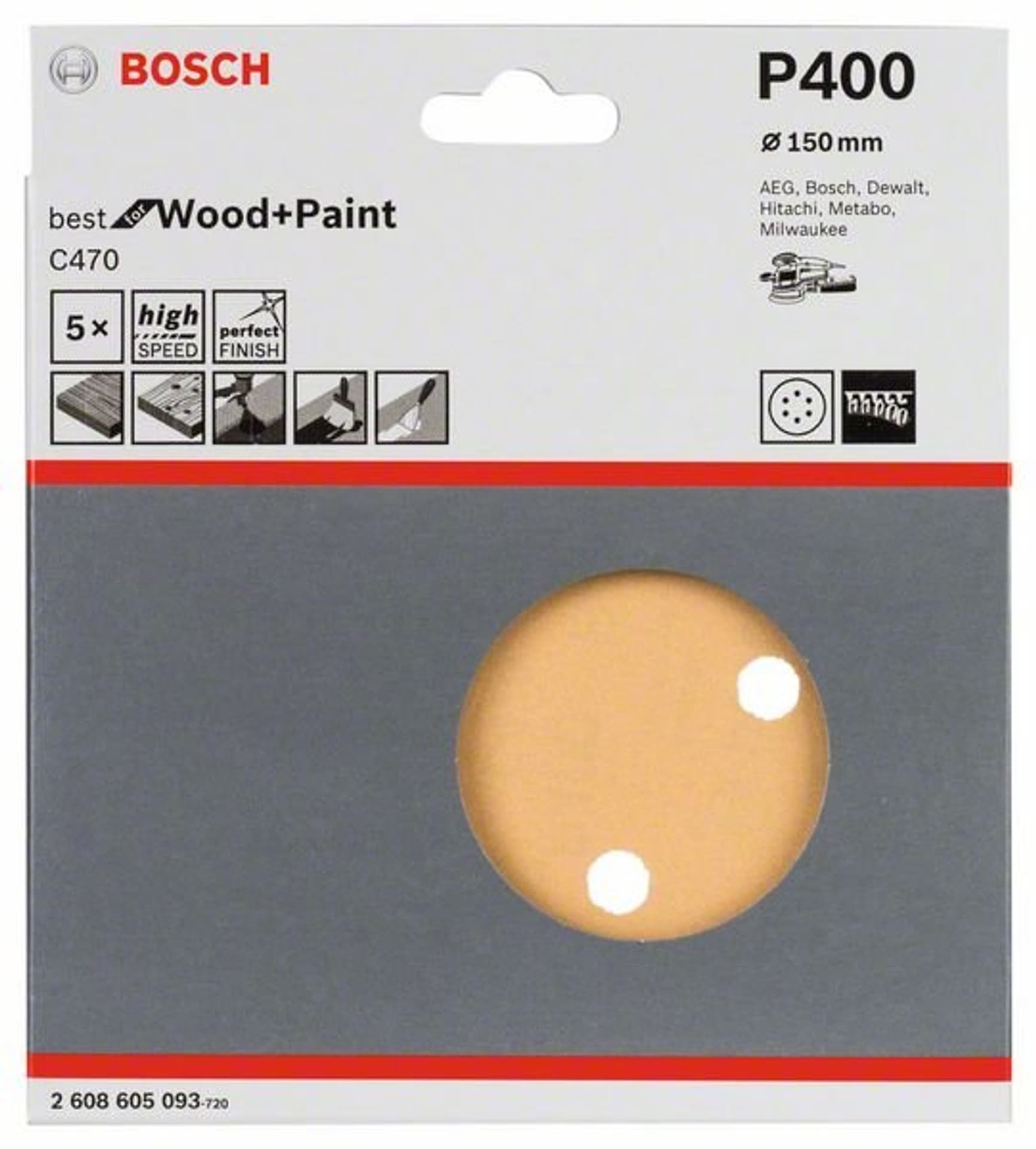 

KRĄŻEK ŚCIERNY RW D150 G400 5PC.