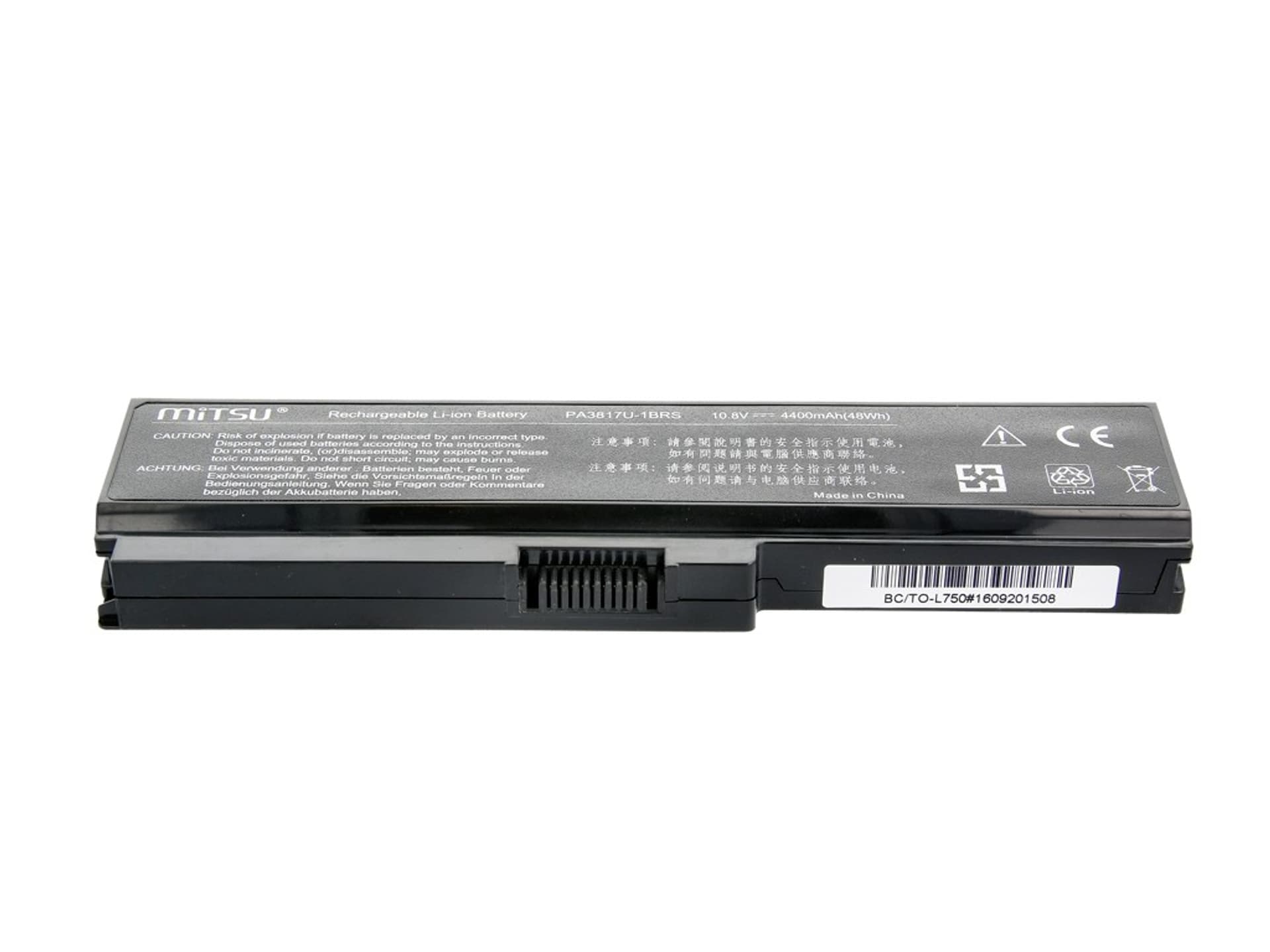 

Bateria do Toshiba L700, L730, L750 4400 mAh (48 Wh) 10.8 - 11.1 Volt, 48 wh) 10.8 - 11.1 vol