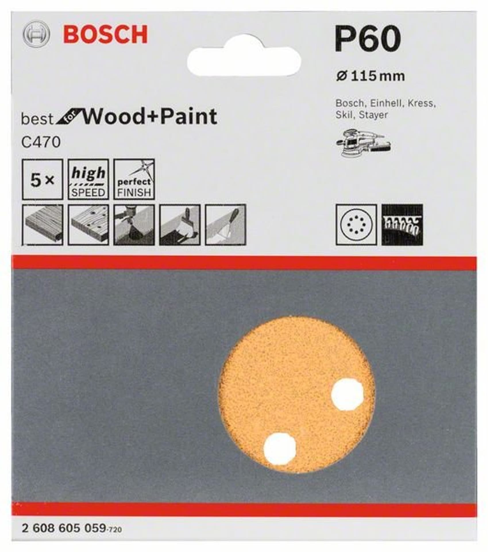 

KRĄŻEK ŚCIERNY RW D115 G60 5PC.
