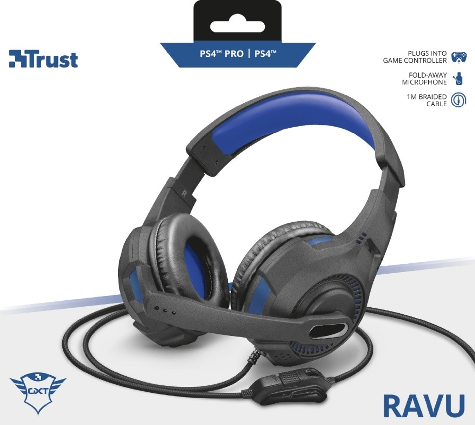 

Słuchawki GXT307B RAVU dla PS4 niebieskie