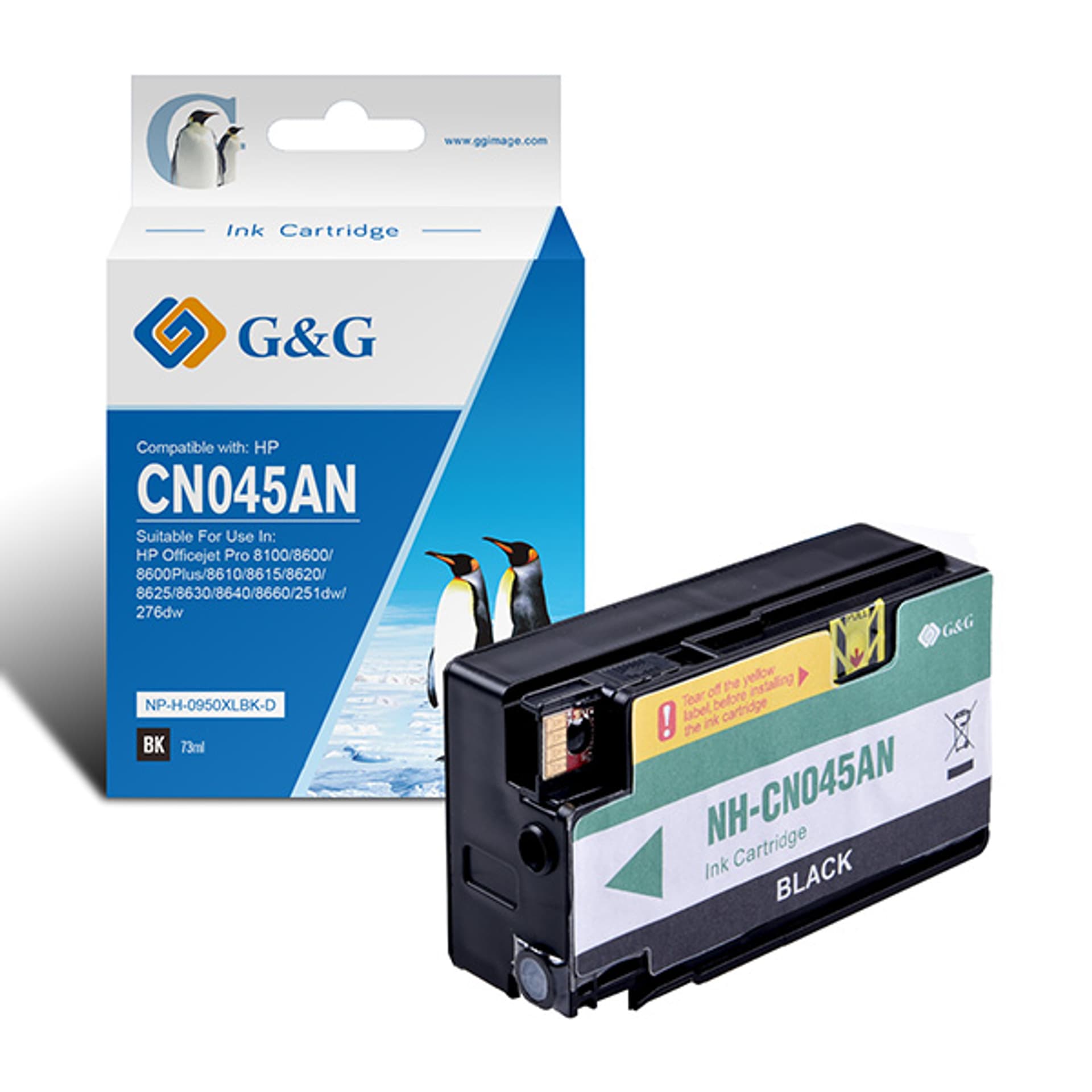 

G&G kompatybilny ink / tusz z CN045AE, black, 2300s, NP-H-0950XLBK(HP950XL, dla HP Officejet Pro 276dw, 8100 ePrinter