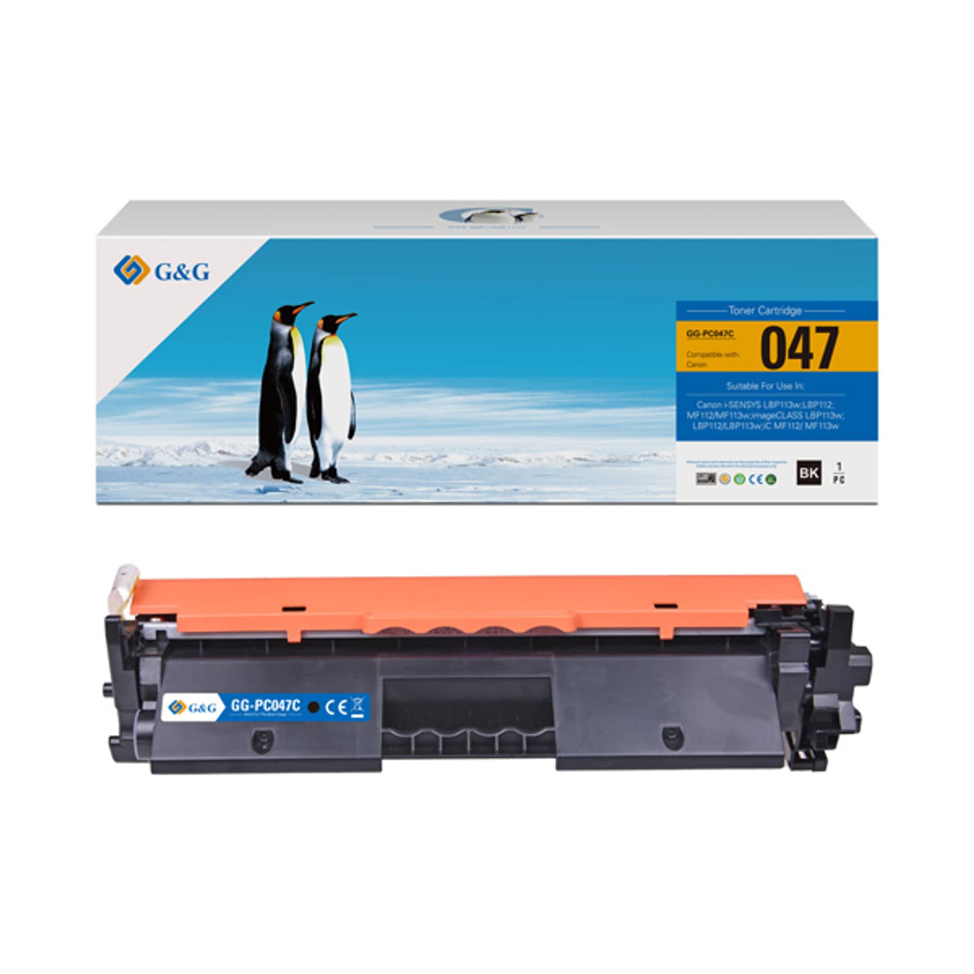 

G&G kompatybilny toner z 047 Bk, black, 1600s, NT-PC047C, dla Canon i-SENSYS LBP112, i-SENSYS LBP113w, i-SENSYS MF112, N