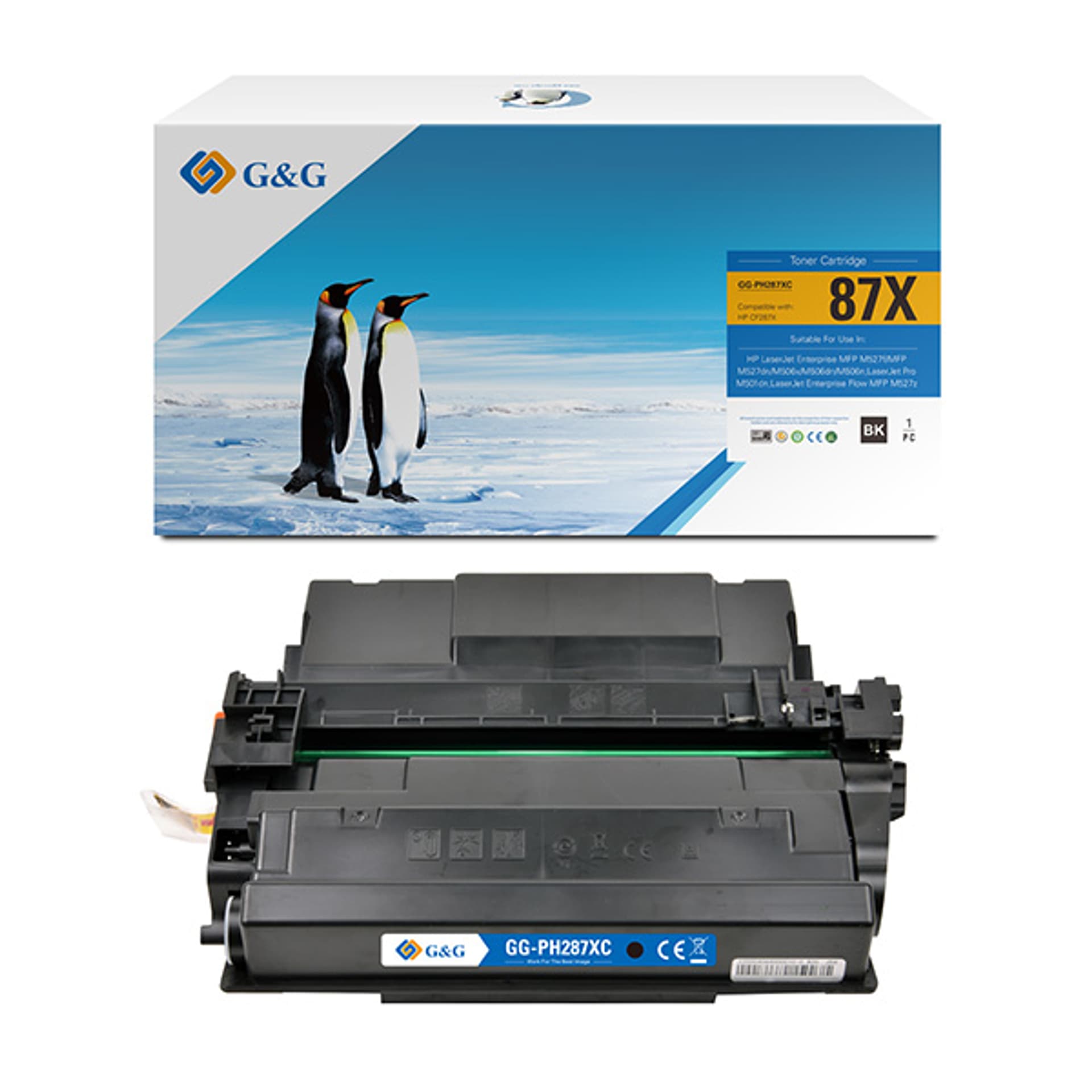 

G&G kompatybilny toner z NT-PH287XC, CF287X, black, 18000s, high capacity, dla HP LJ Enterprise M506, HP LJ Pro MFP M527, N