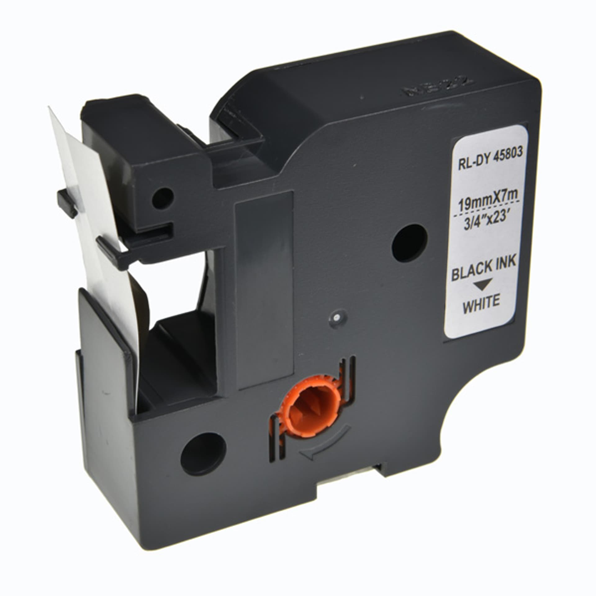 

G&G kompatybilny taśma do drukarek etykiet, dla Dymo, RL-DY 45803P BK/WT, S0720830, 45803, czarny druk/biały podkład, 7m, 19mm, D