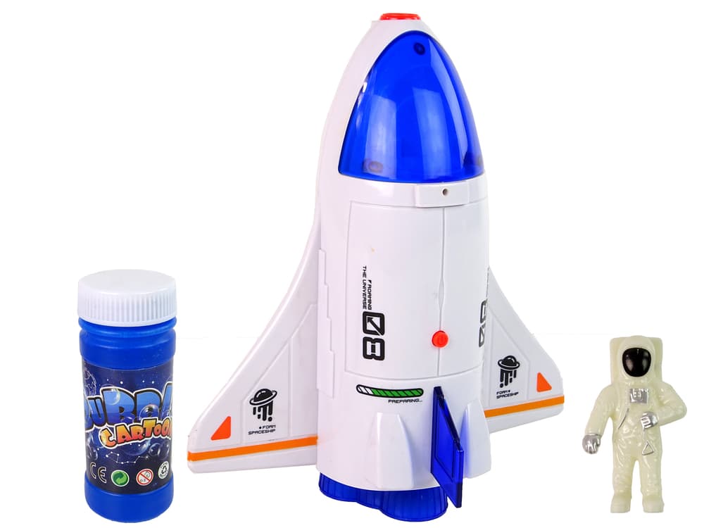 

Rakieta Astronauta Maszyna do Robienia Baniek Mydlanych Biała