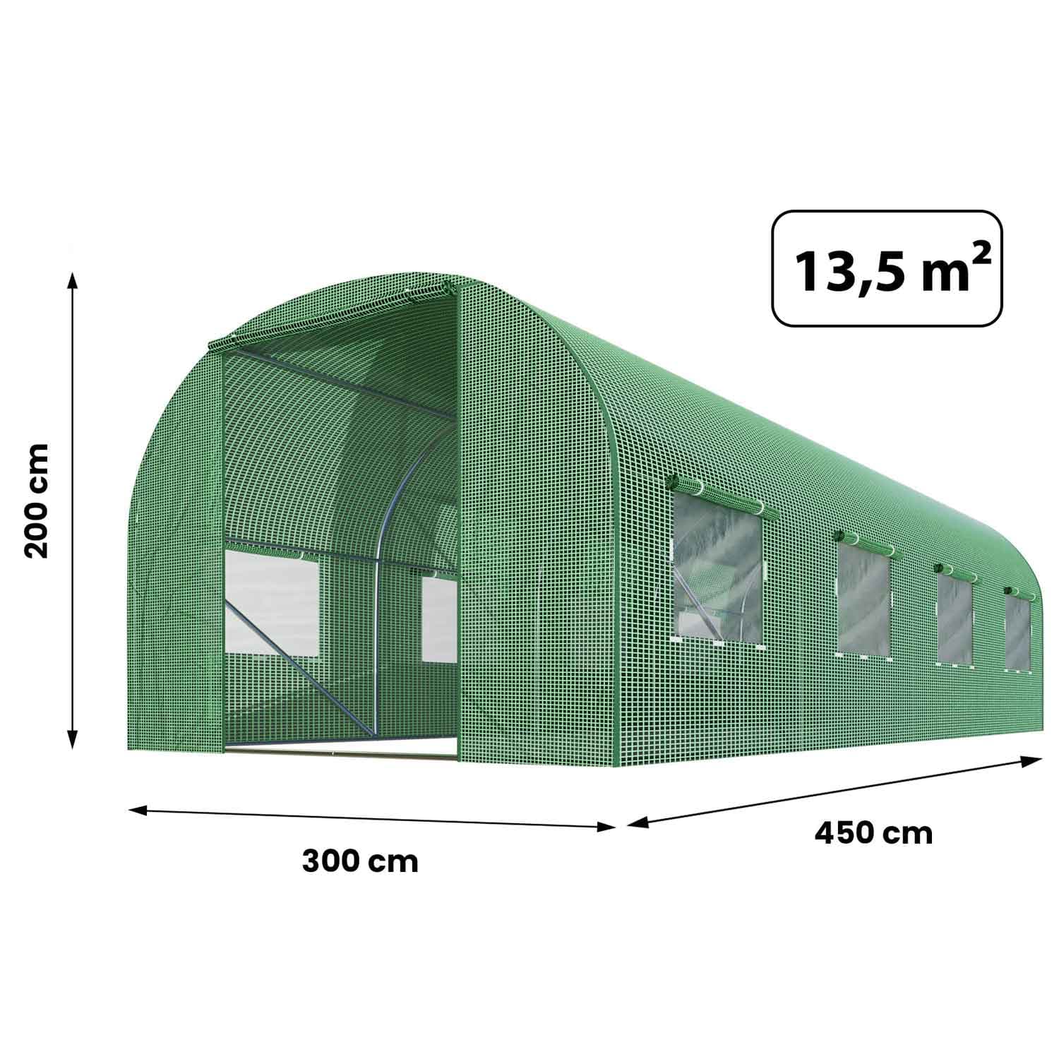 

Tunel ogrodowy 3x4,5m (,5m2) Plonos