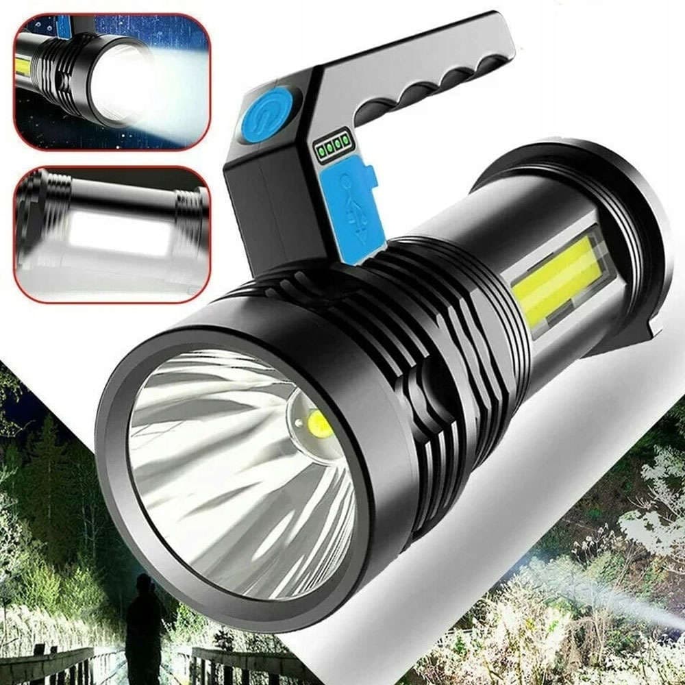 

Latarka taktyczna LED COB Alogy Szperacz Reflektor 2w1 ze światłem bocznym akumulatorowa USB