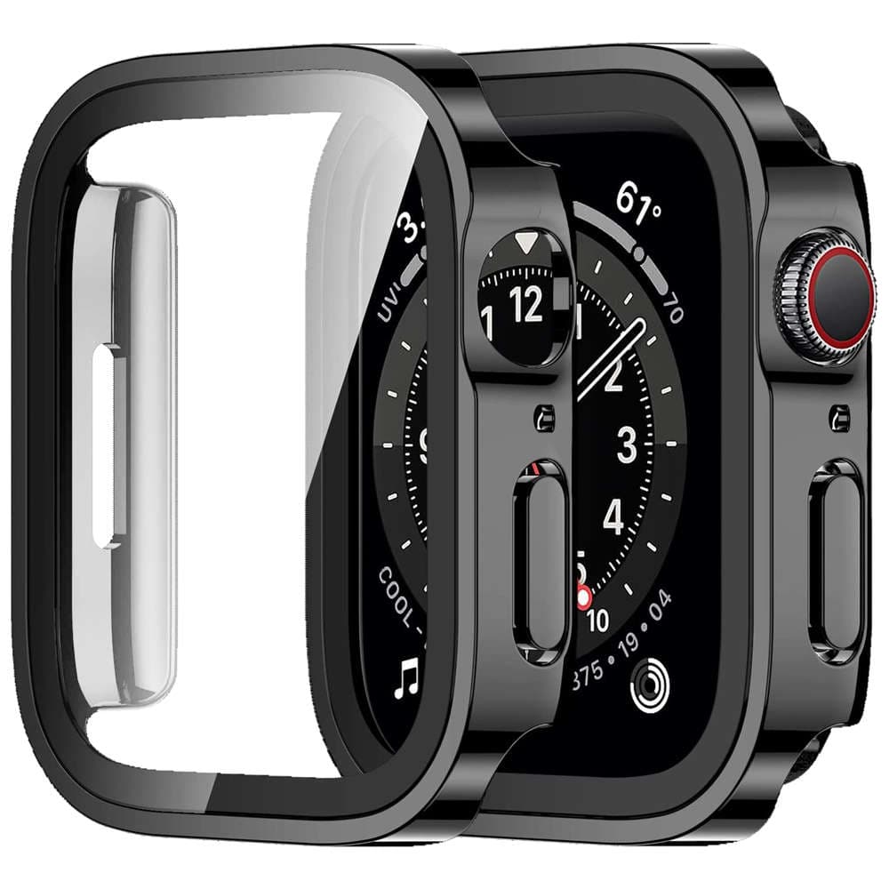 

Obudowa ochronna z szkłem Alogy Protector Case 2w1 nakładka do Apple Watch 7/8 45mm Czarna