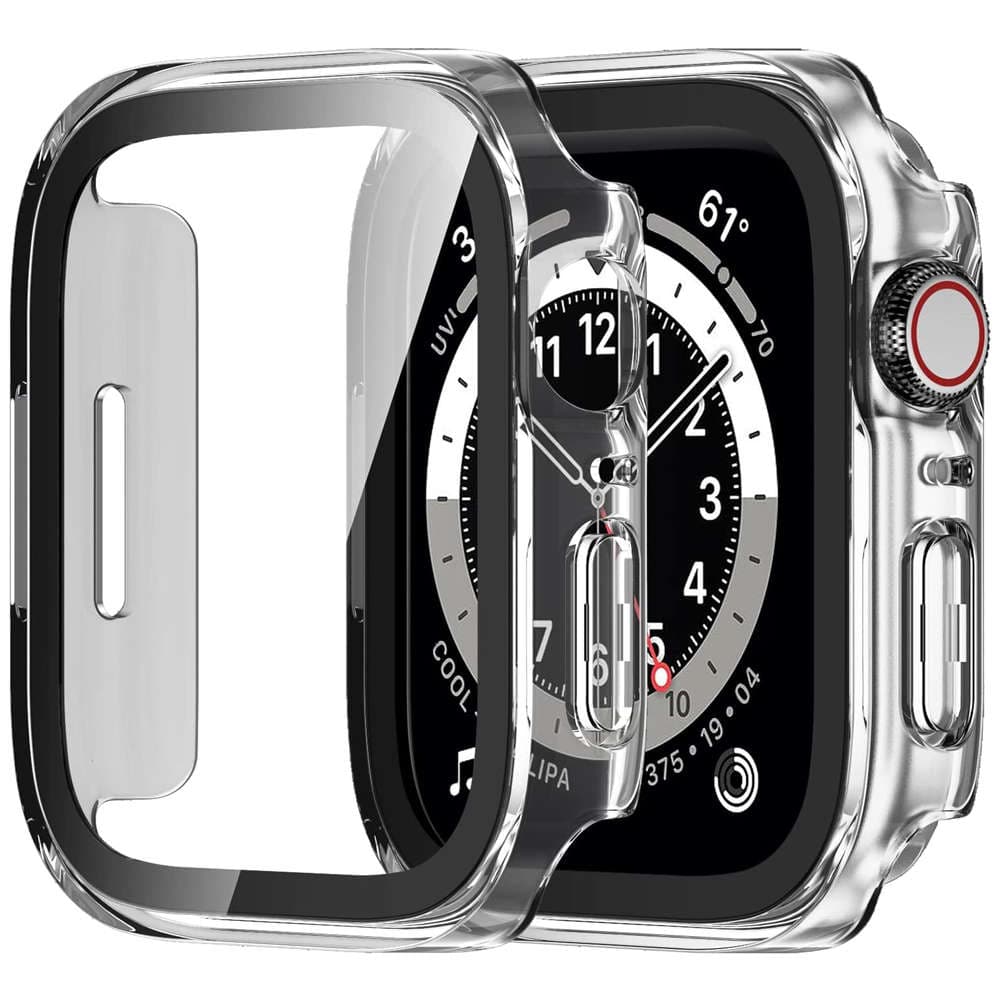 

Obudowa ochronna z szkłem Alogy Protector Case 2w1 nakładka etui do Apple Watch 7/8 45mm Przezroczysta