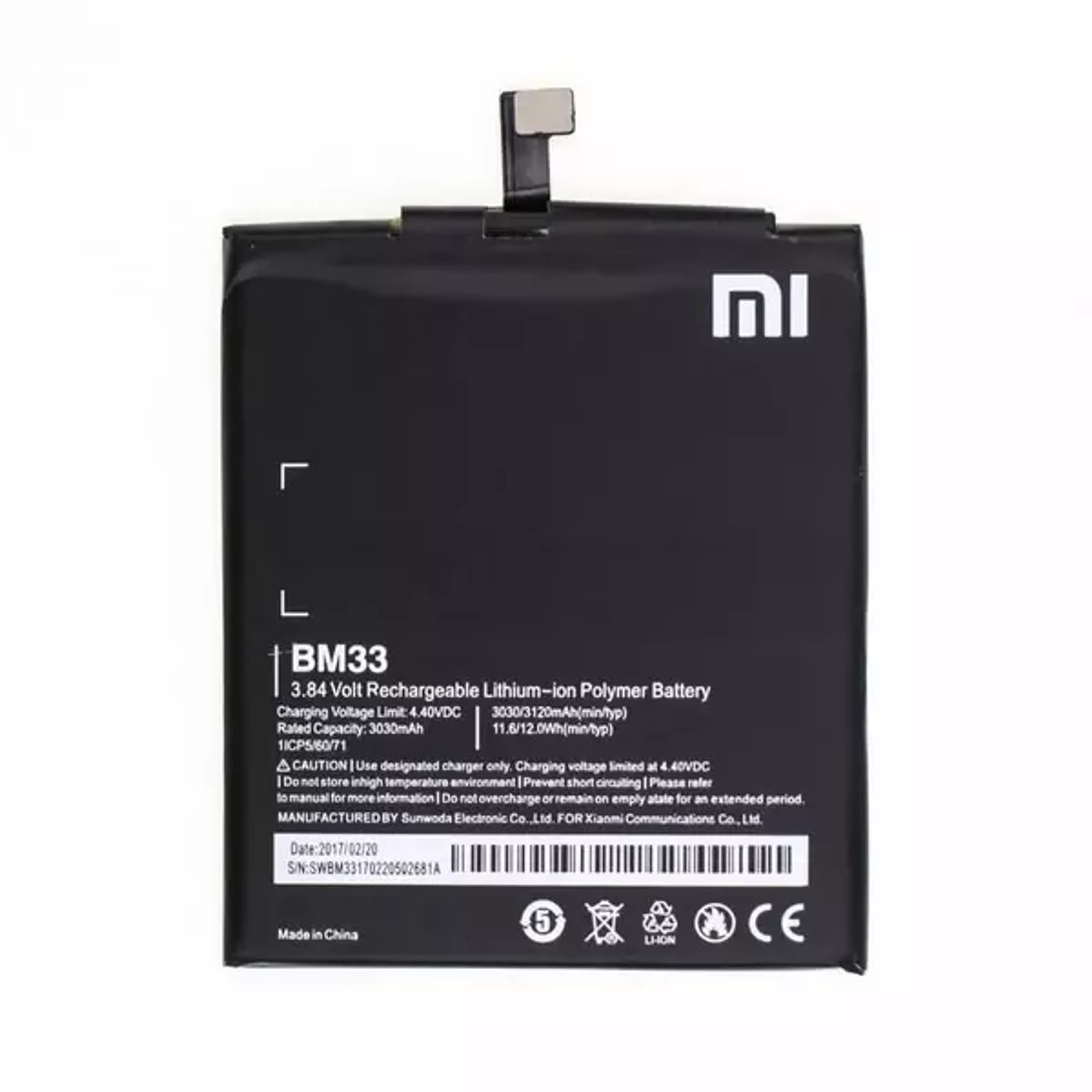 

Bateria Xiaomi BM33 do Mi4i bulk 3030mAh