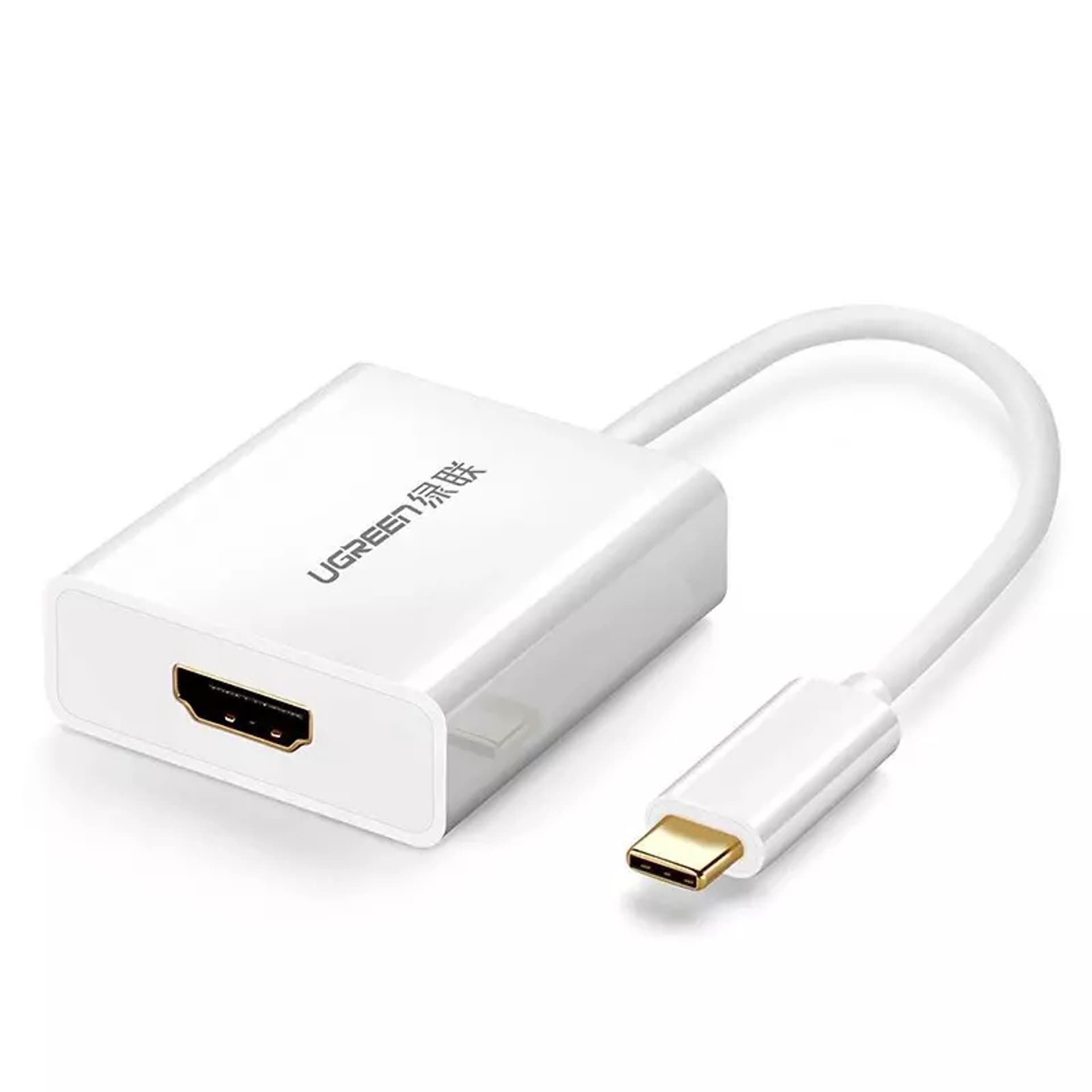 

Przejściówka UGREEN adapter USB Typ C (męski) - HDMI (żeński) biały (40273)