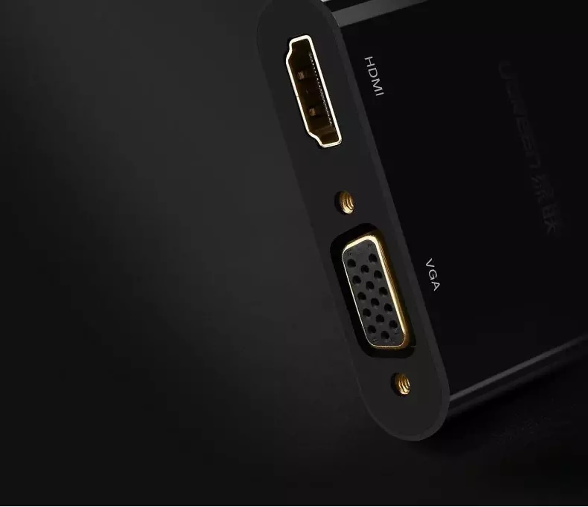 

Przejściówka UGREEN adapter HDMI / VGA - mini DisplayPort 4K@30 Hz Full HD 1080p biały (MD108 10427)