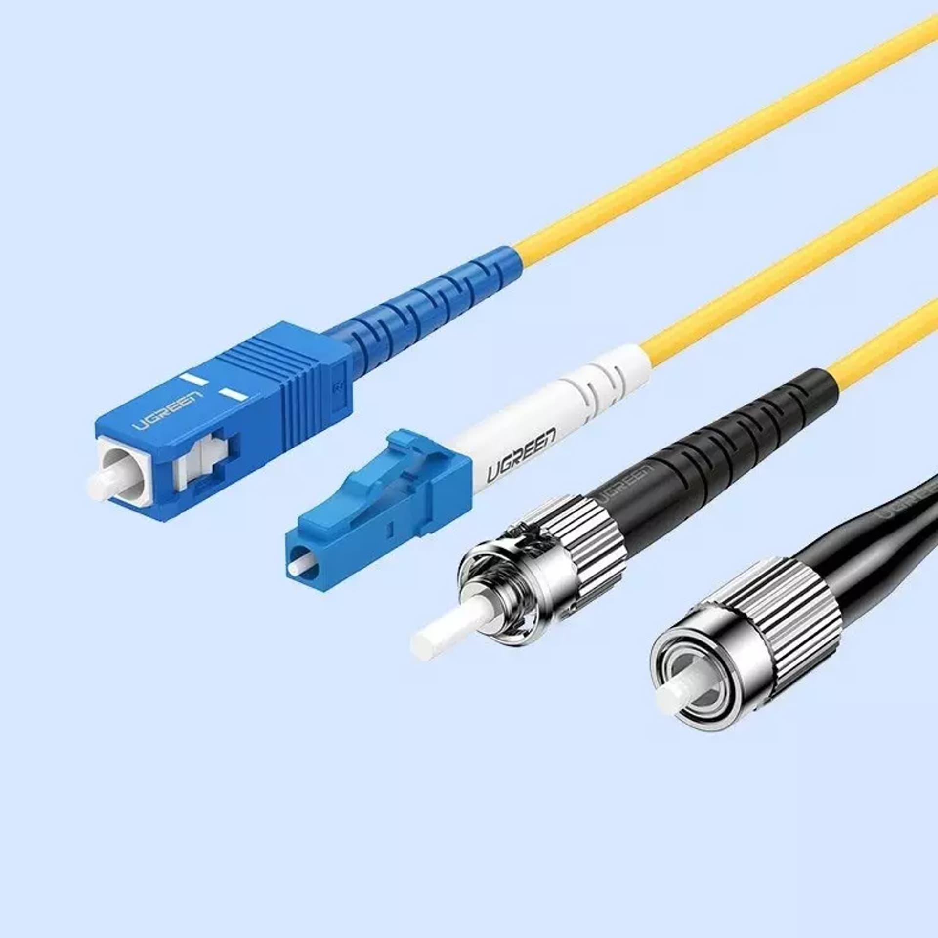 

Jednomodowy kabel UGREEN FC-FC patchcord światłowód 3 m żółty (70662 NW129)