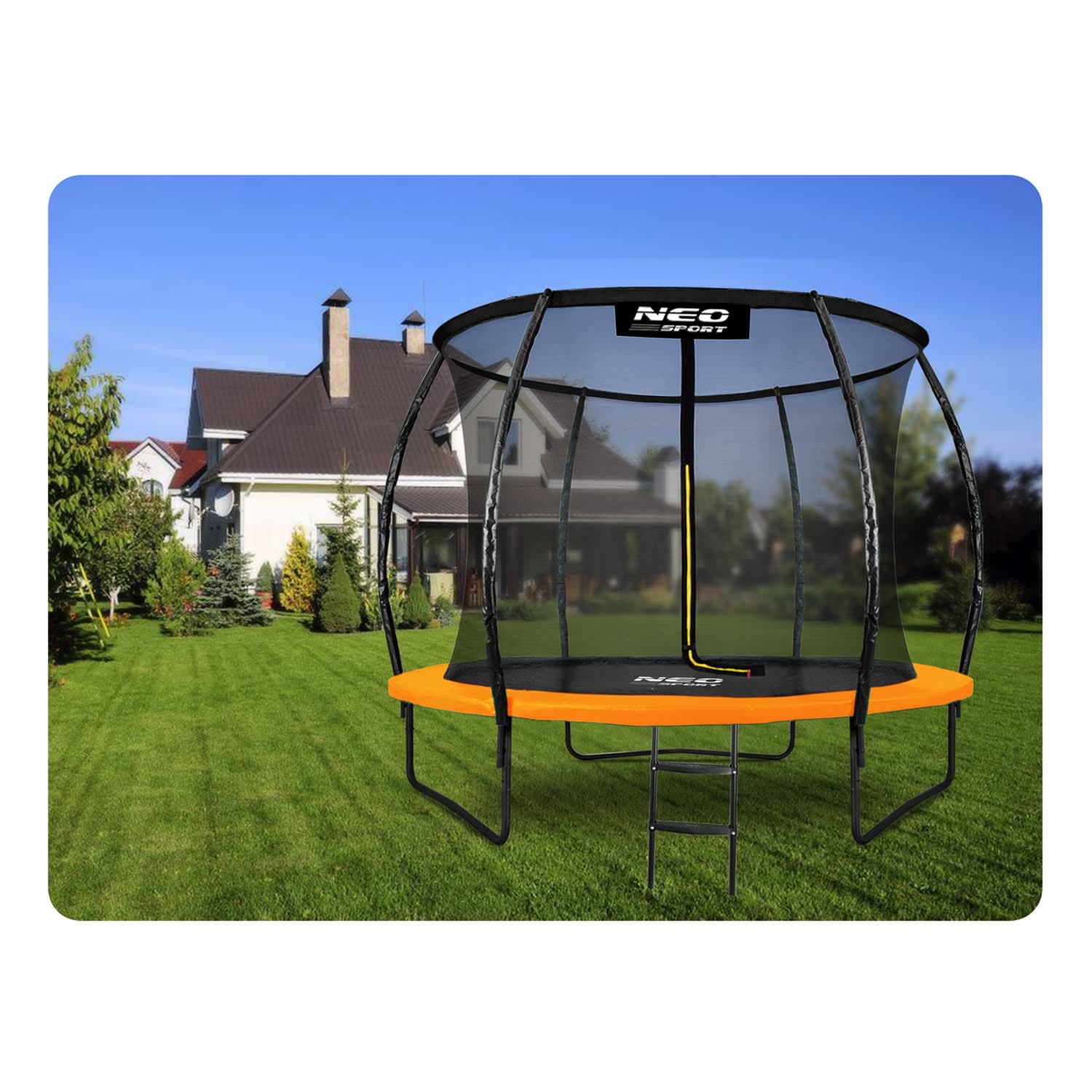 

Trampolina ogrodowa profilowana 10ft/312cmz siatką wewnętrzną Neo-Sport