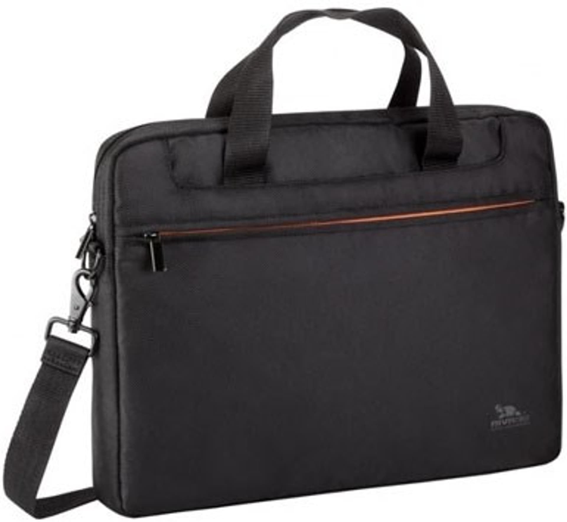 

RIVACASE TORBA NA LAPTOP 15,6" REGENT, CZARNA, Z MATERIAŁU WODOODPORNEGO, KIESZENIE NA TABLET, SMARTFON,DOKUMENTY I AKCESORIA