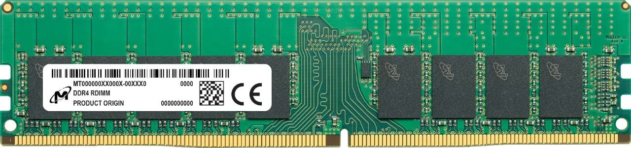 

Micron RDIMM DDR4 16GB 2Rx8 2666MHz PC4-21300 MTA18ASF2G72PDZ-2G6R