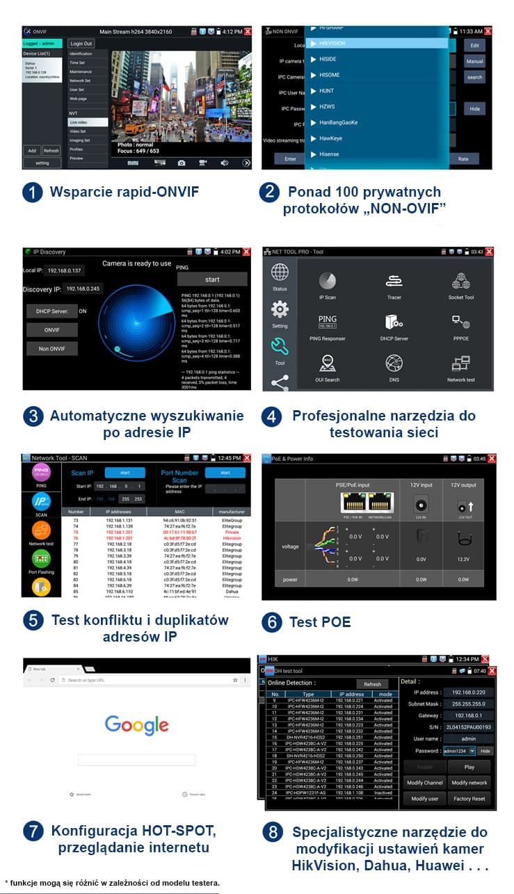 

78-949# Tester cctv ipc-5100c plus + sonda