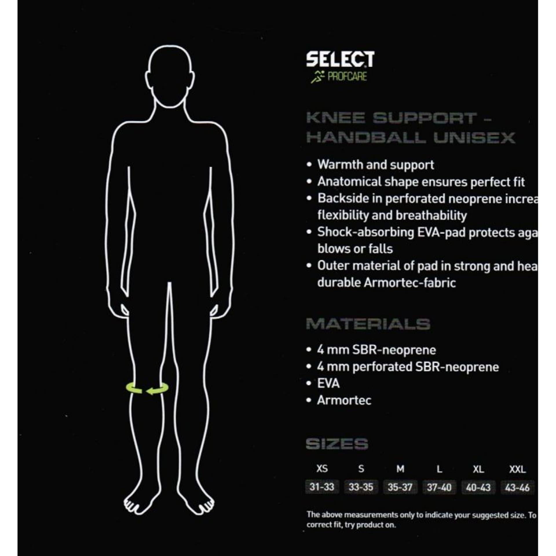 

Ochraniacz kolana SELECT Profcare Neopren (kolor Czarny, rozmiar L)
