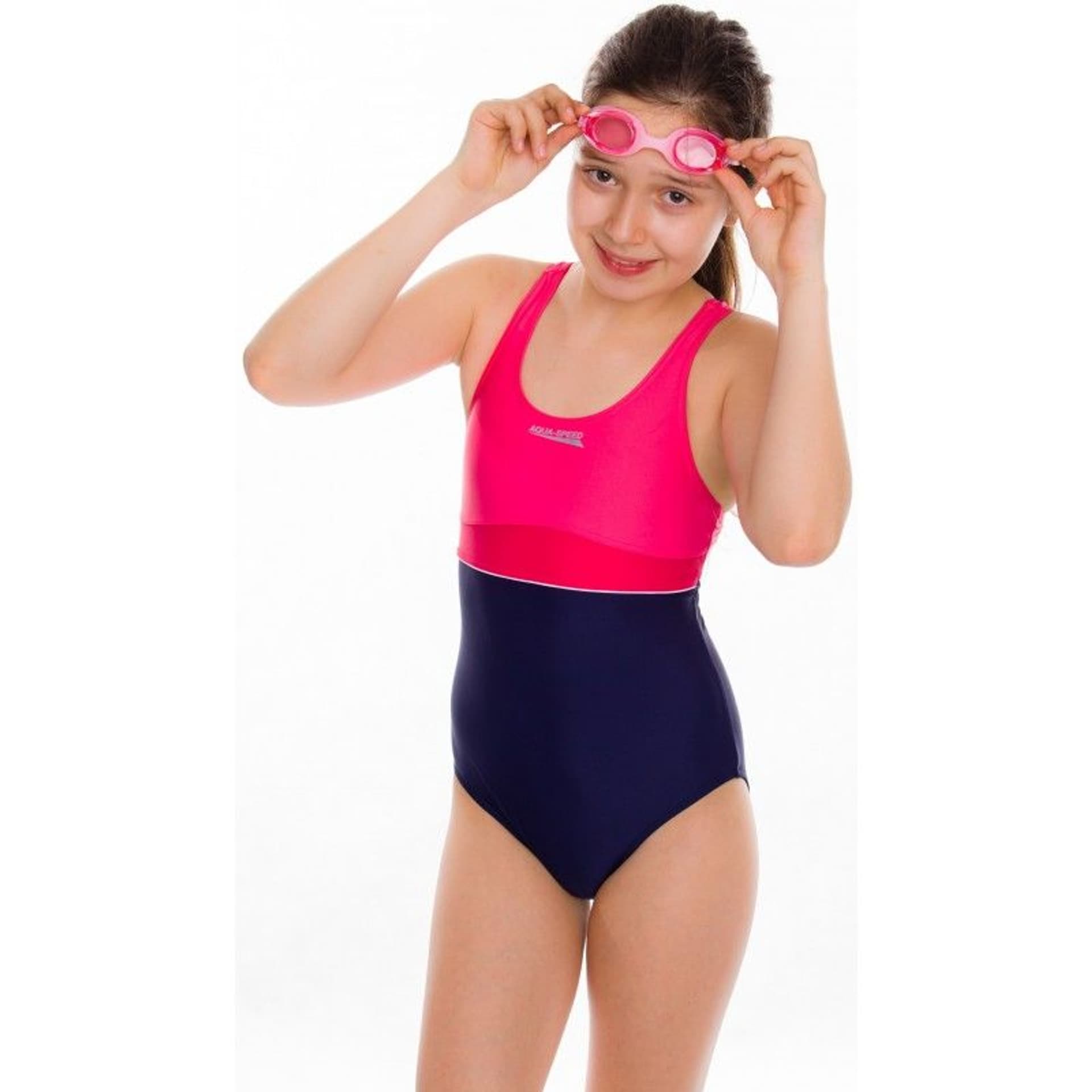 

Strój kąpielowy Aqua-Speed EMILY Junior (kolor Granatowy. Różowy, rozmiar 152)