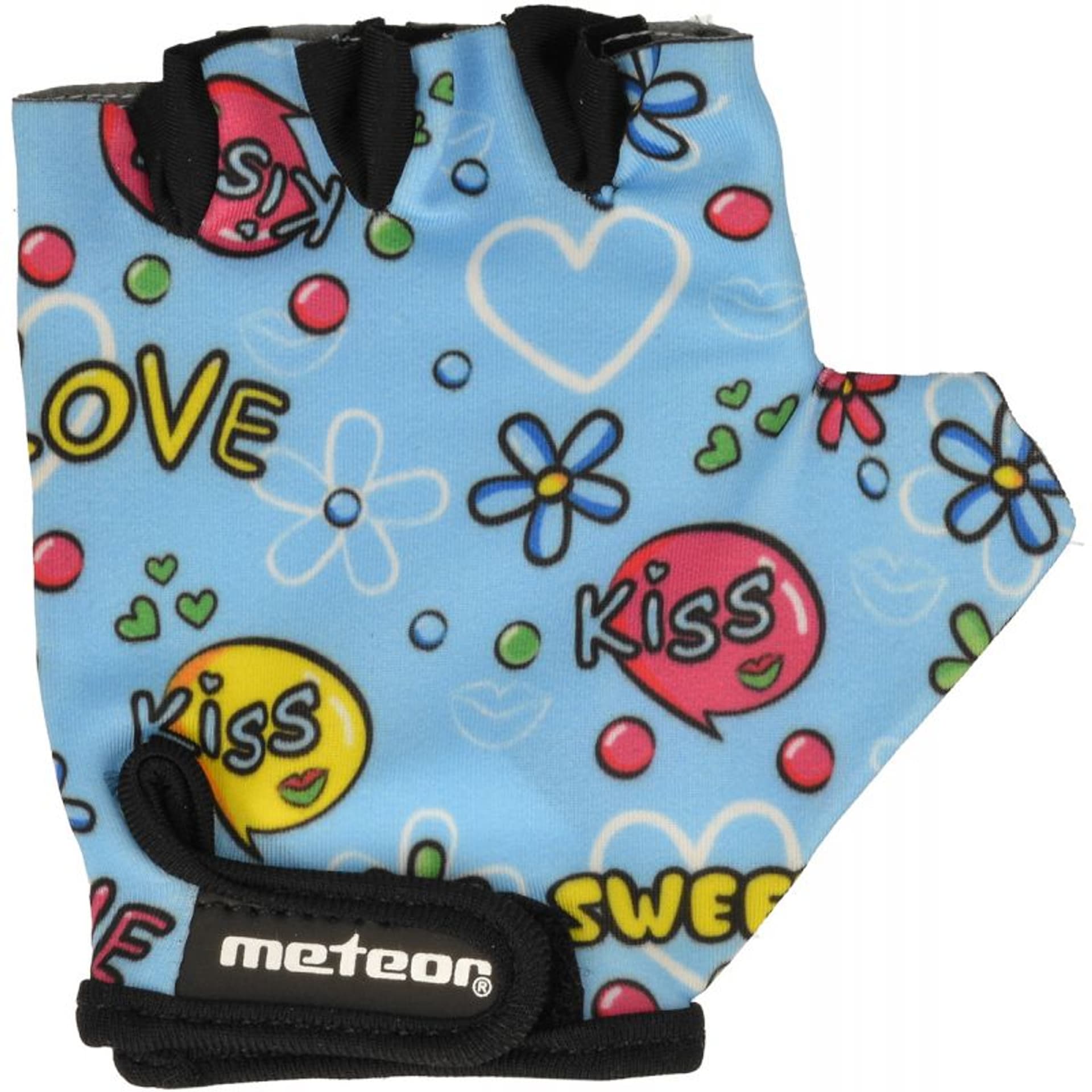 

Rękawiczki rowerowe Meteor Junior Kiss Love niebieskie (kolor Niebieski, rozmiar S)