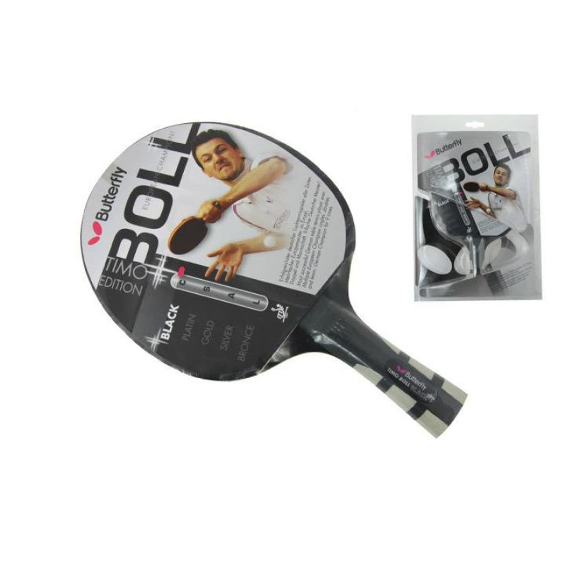 

Rakietka do tenisa stołowego Butterfly Timo Boll Black 85030