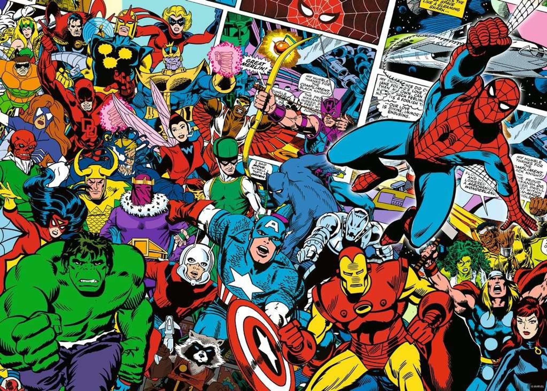 

Puzzle 1000 elementów Challange Marvel