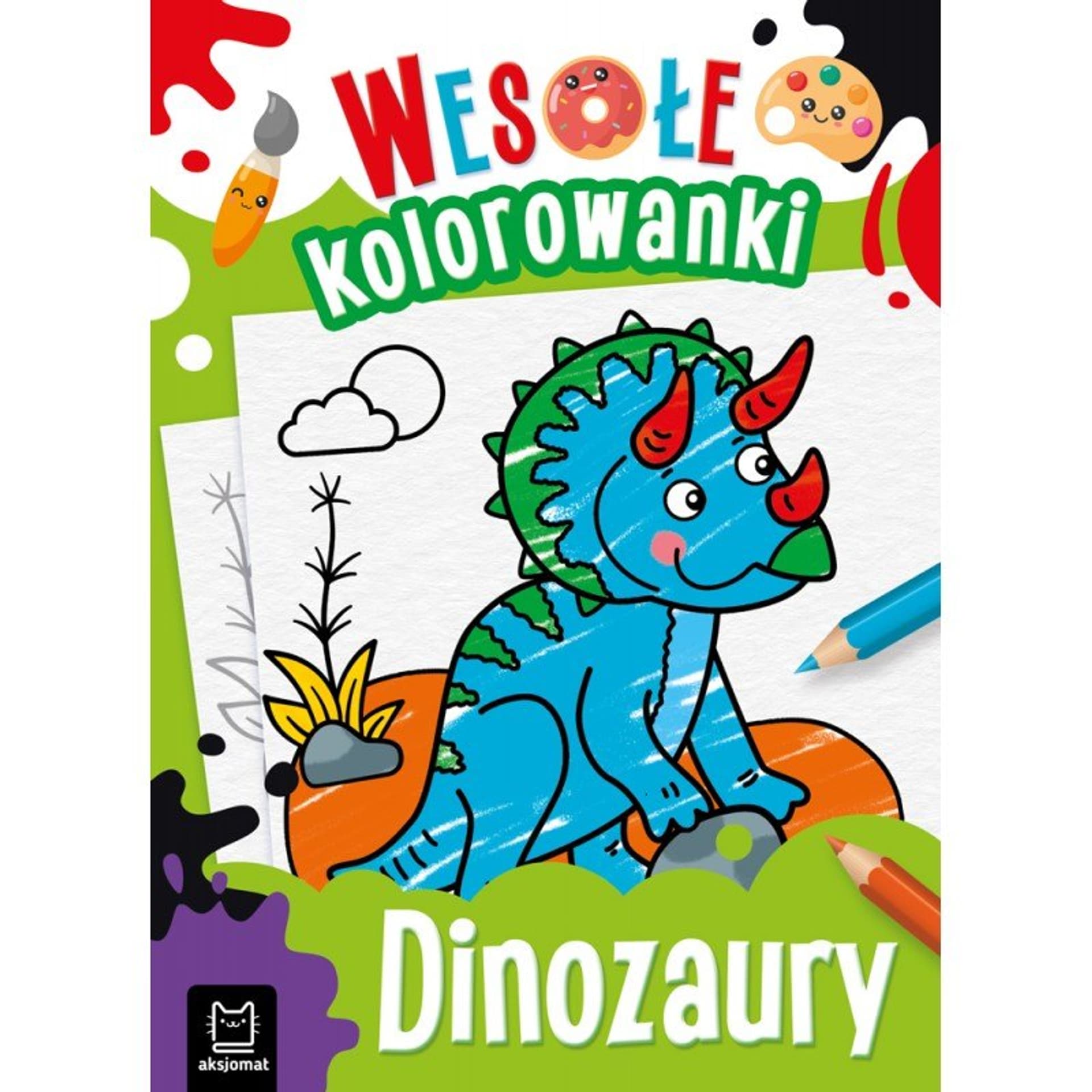 

Dinozaury wesołe kolorowanki