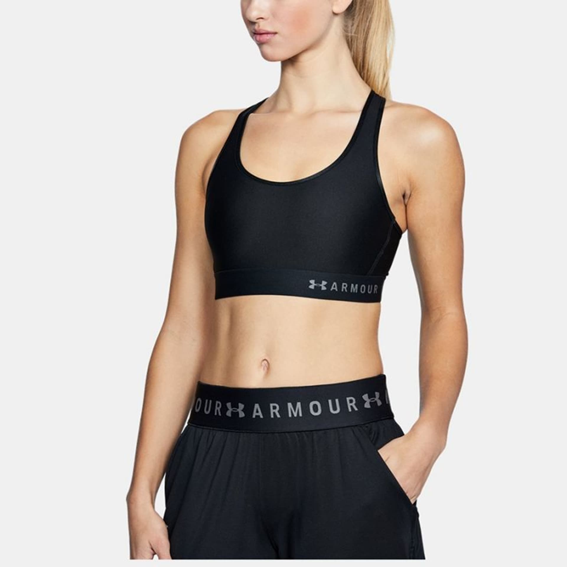 

Stanik sportowy Under Armour Armour Mid Keyhole W 1307196 (kolor Czarny, rozmiar XS)