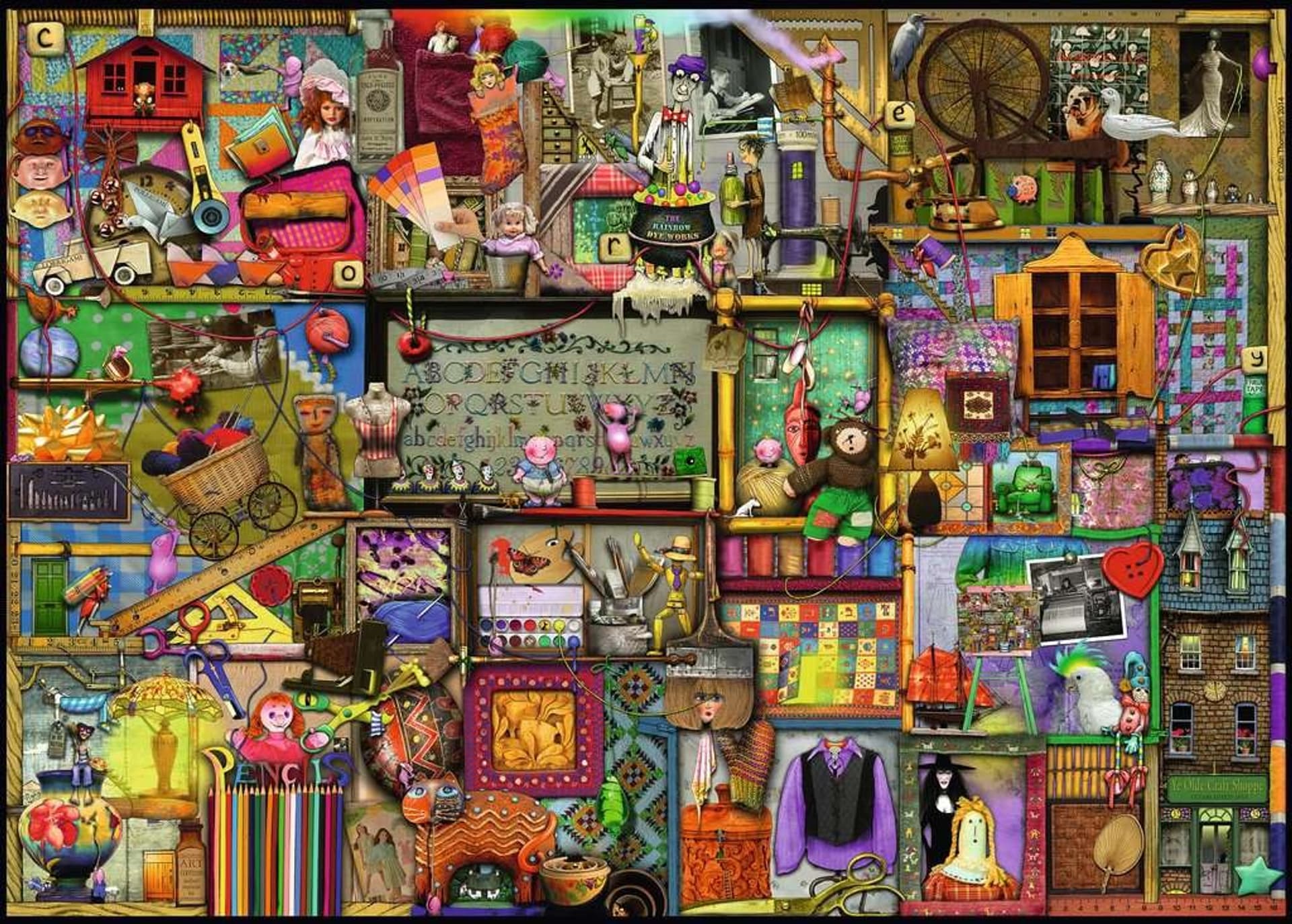 

Puzzle 1000 elementów Szafka z rękodziełem