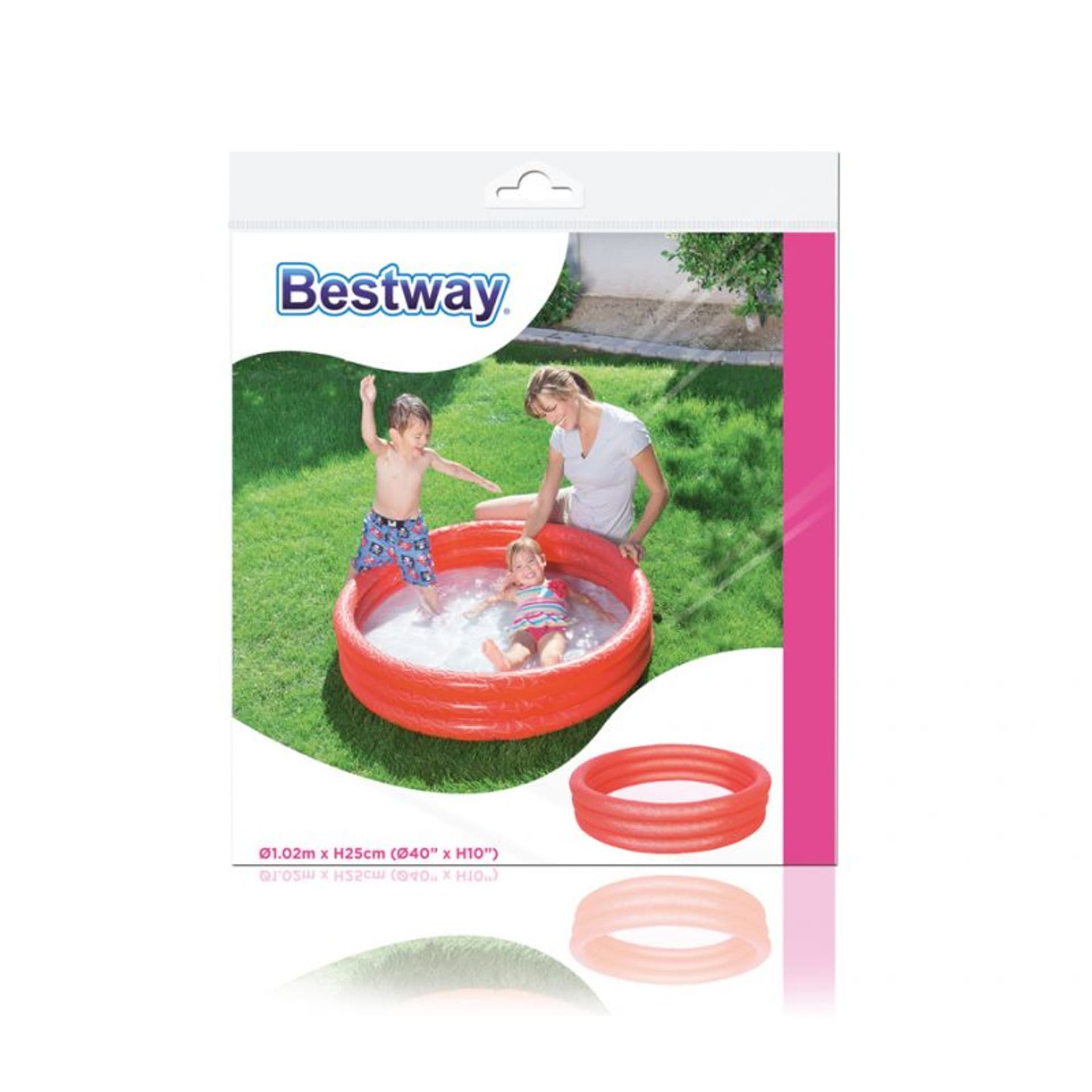 

Bestway 51024 BASENIK DMUCHANY 102cm x 25cm CZERWONY
