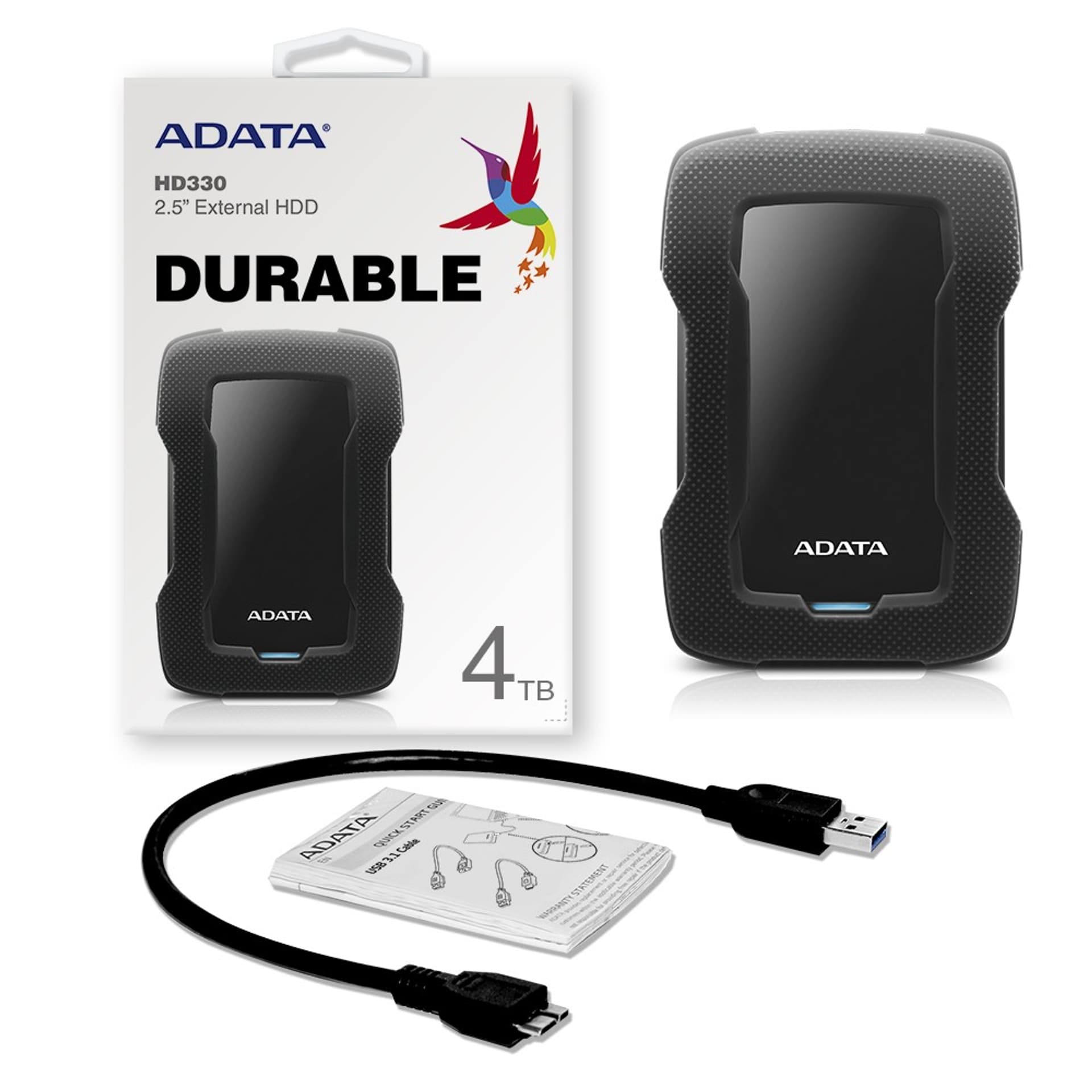 

Durable Lite HD330 4TB 2.5'' USB3.1 Czarny