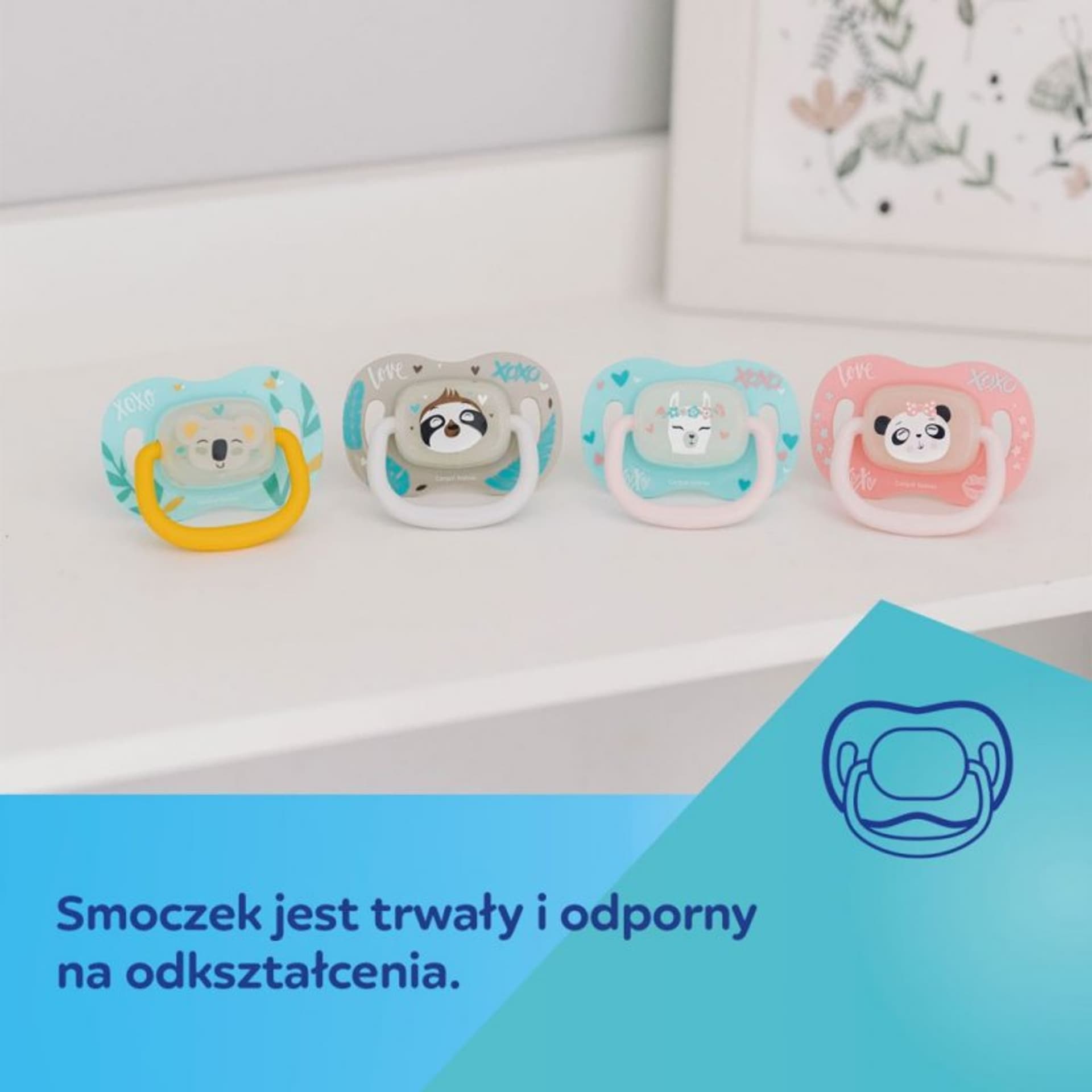 

Smoczek sil. sym. 0-6m panda