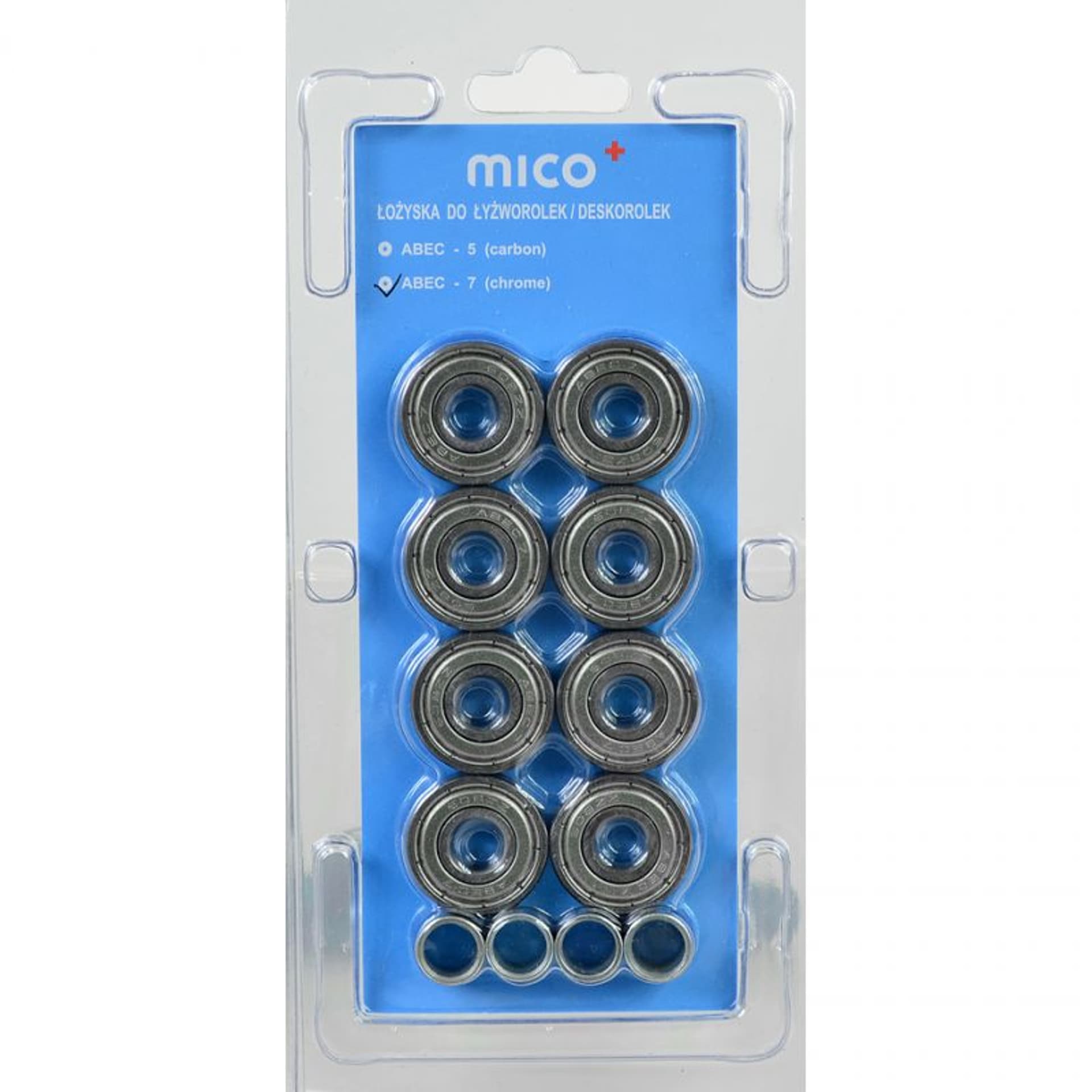 

Łożysko Mico ABEC-7 chromowe /8szt/
