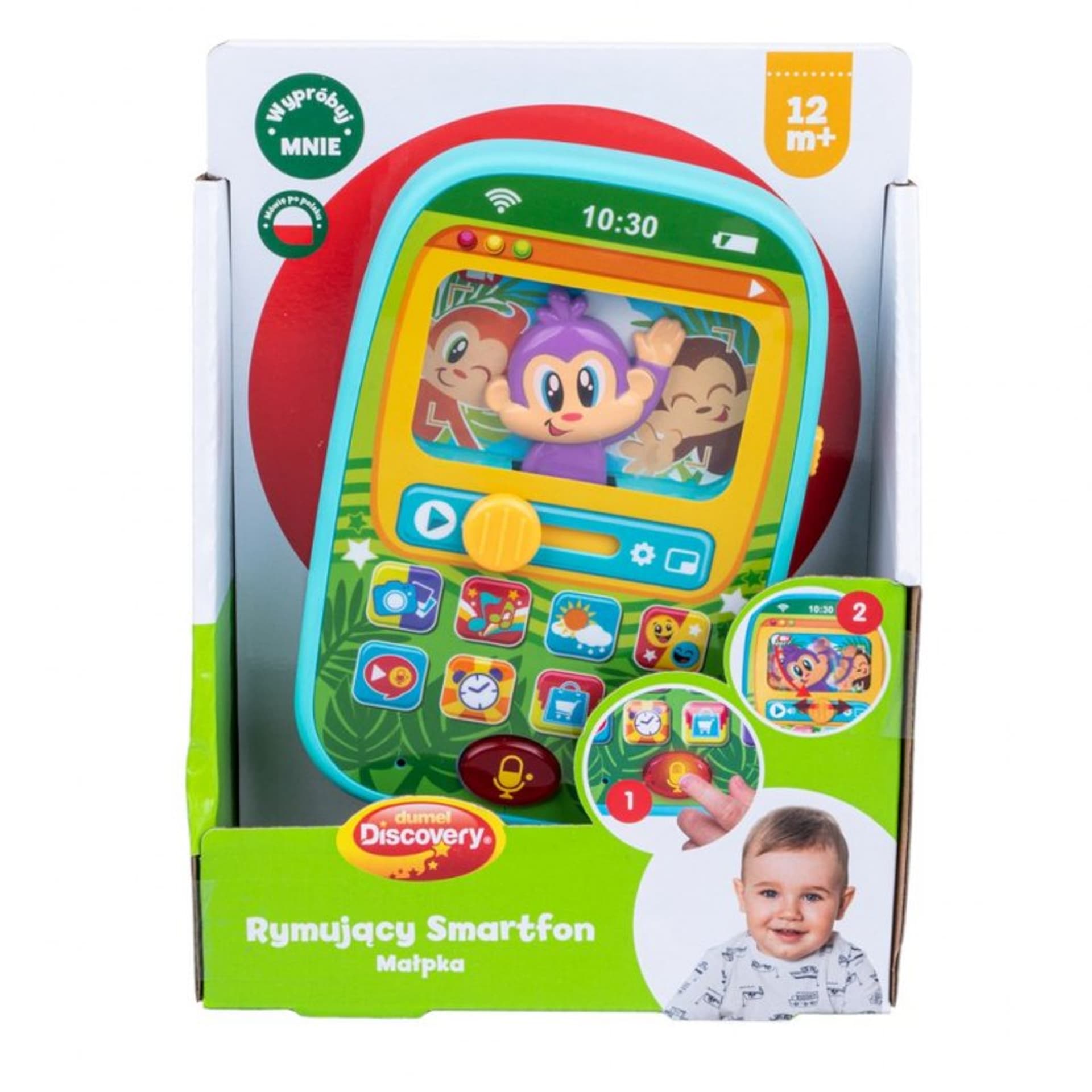 

Rymujący smartfon małpka