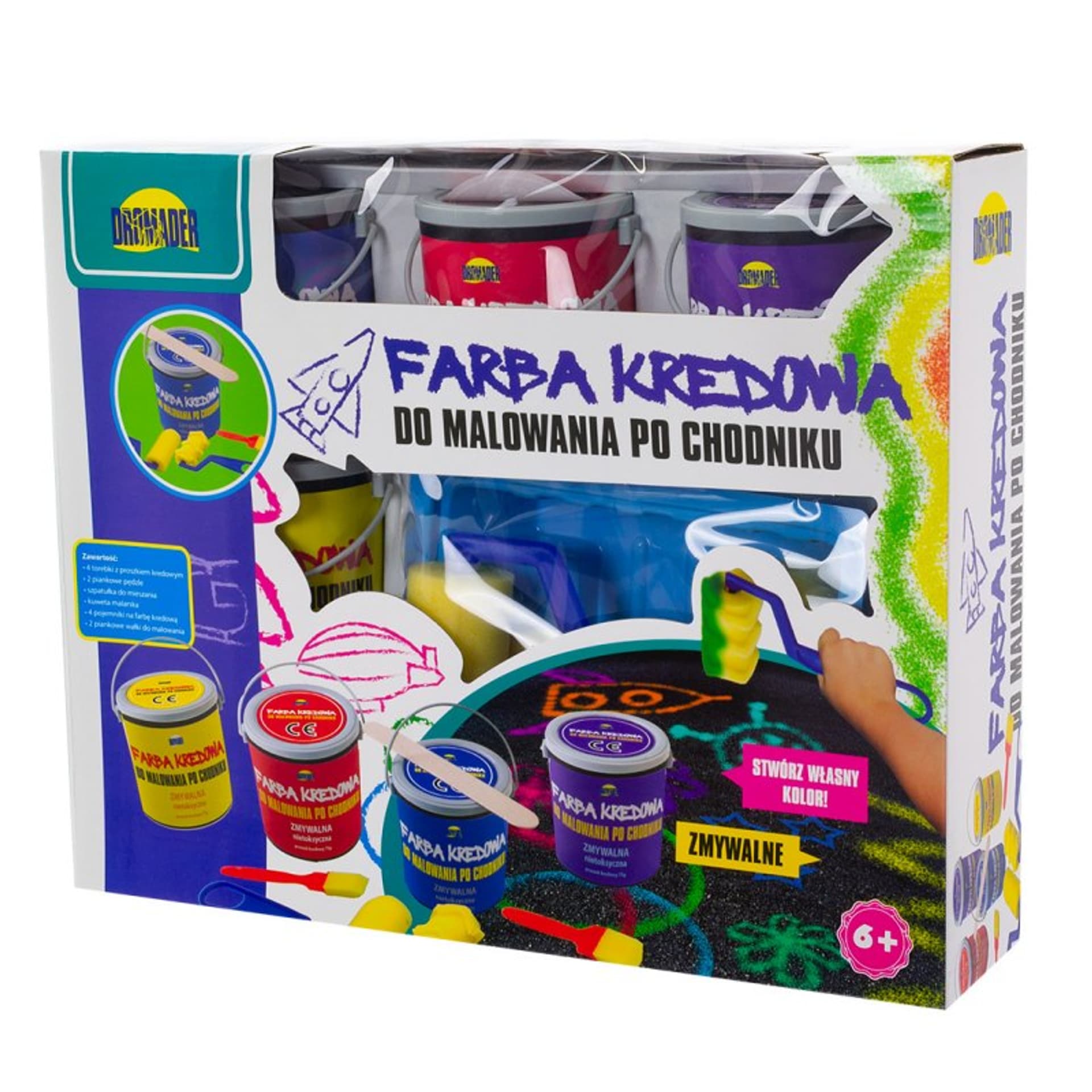 

FARBA KREDOWA DO MALOWANIA PO CHODNIKU 4 KOLORY