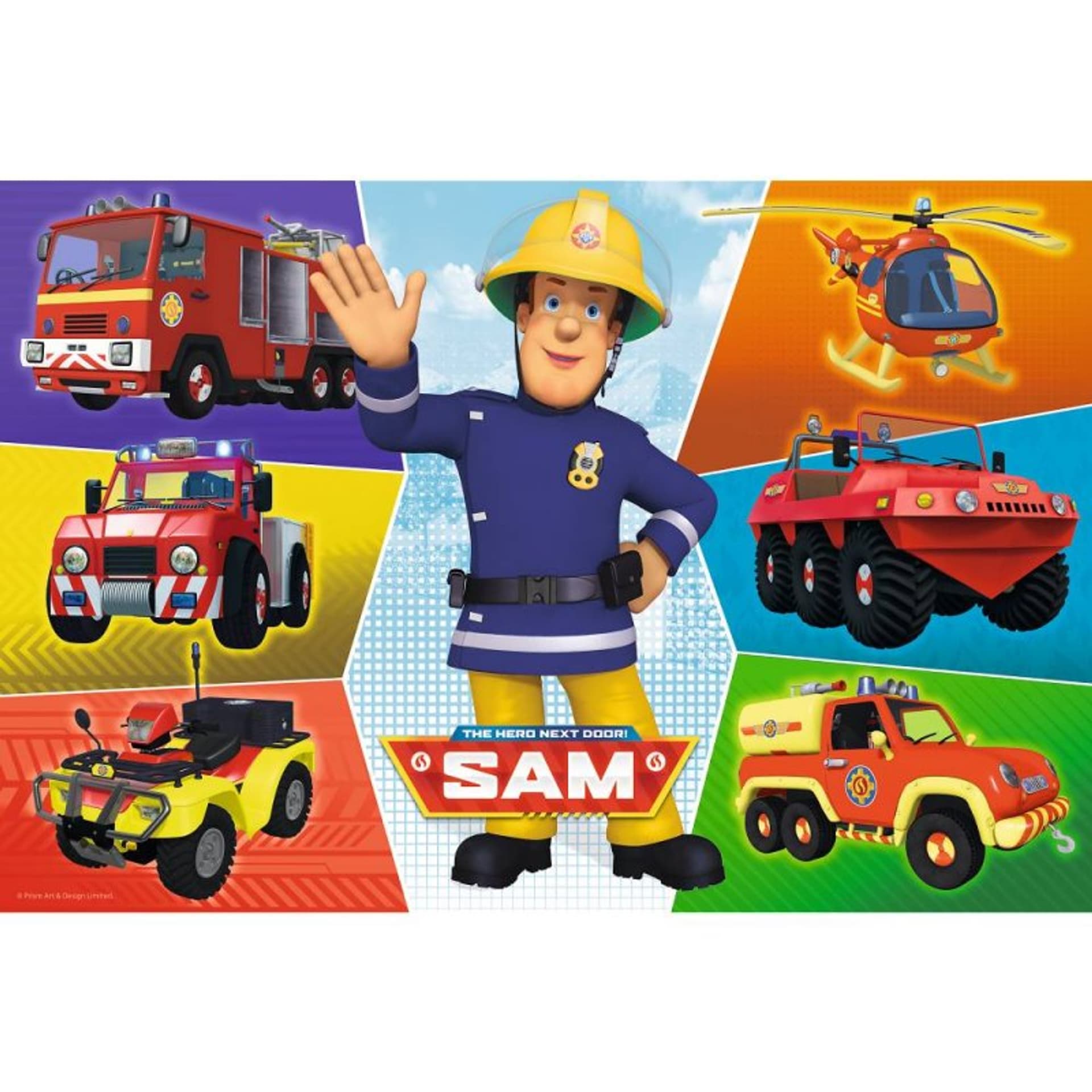 

Puzzle 100 pojazdy straż. sama